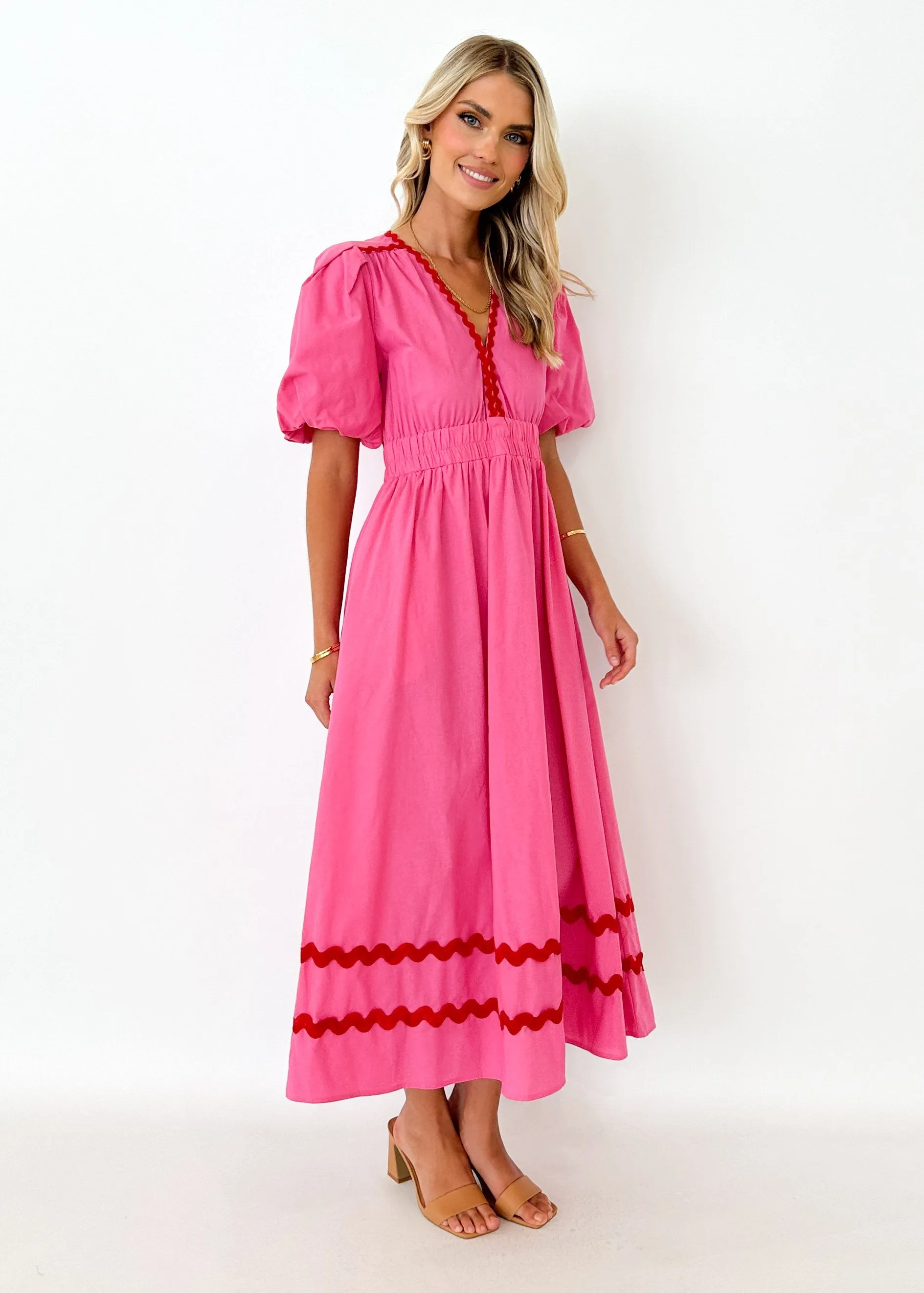 Lillario Maxi Dress - Pink sold by Gingham & Heels product image thumbnail 4