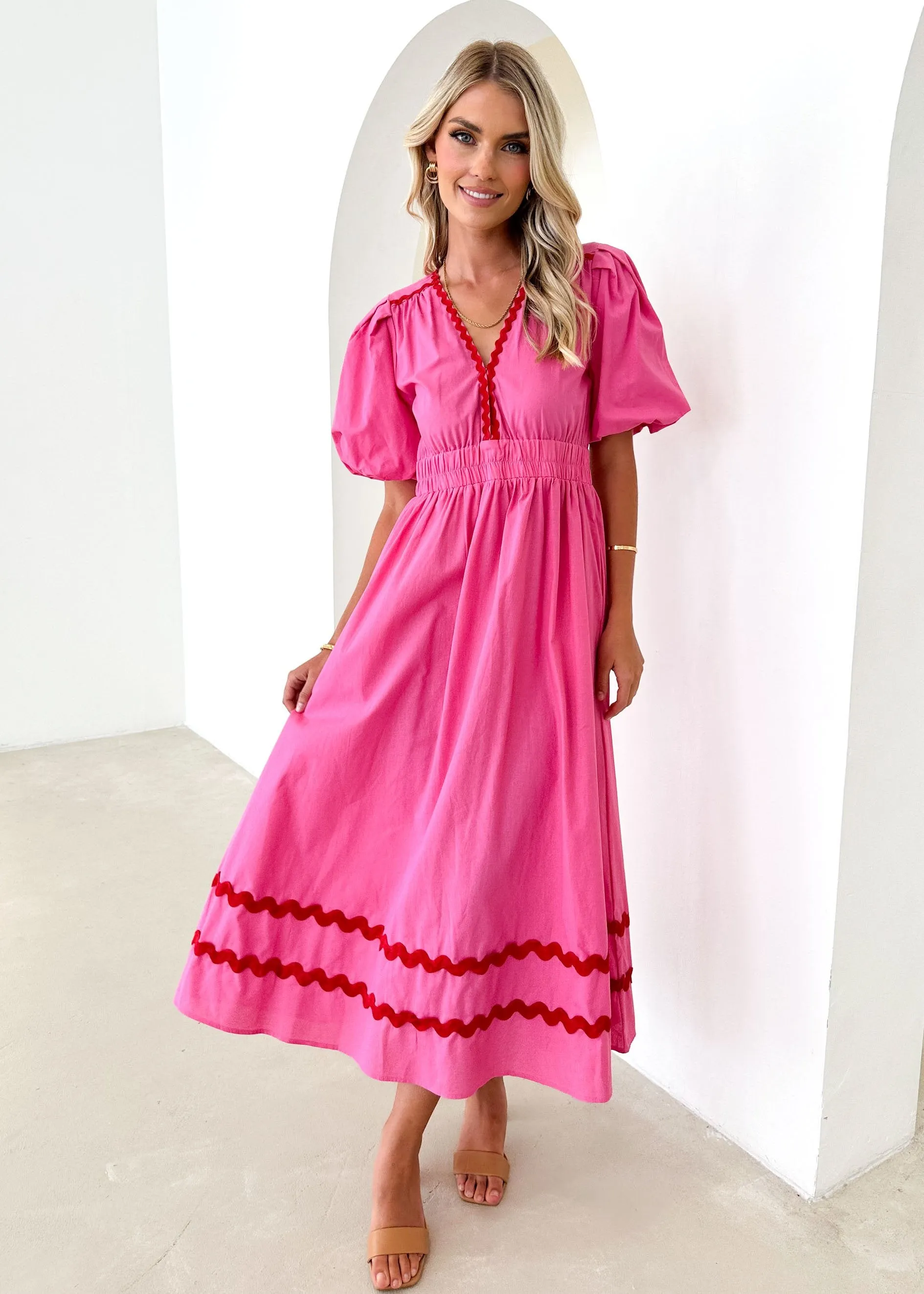 Lillario Maxi Dress - Pink sold by Gingham & Heels product image thumbnail 2