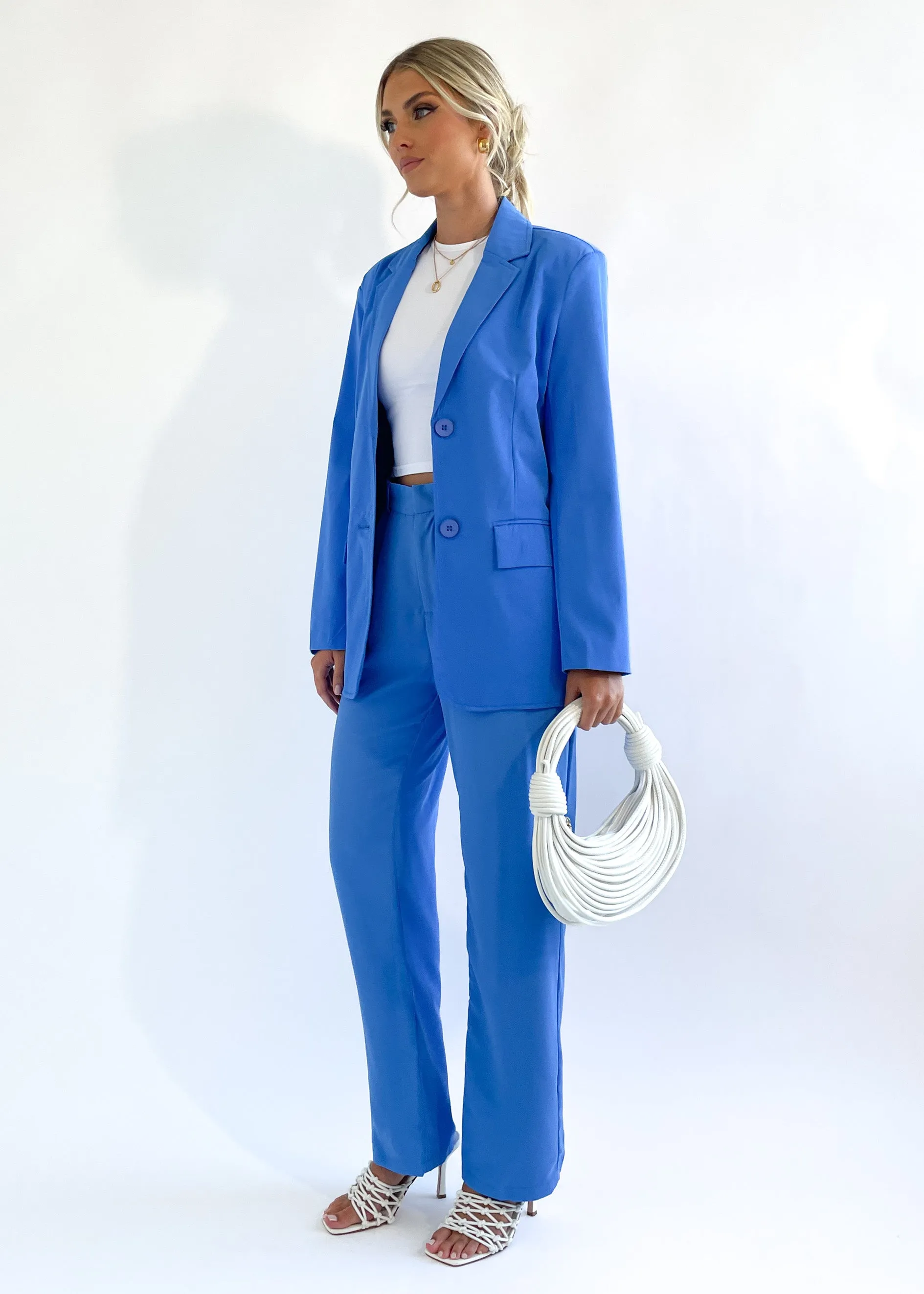 Tamarah Blazer - Blue sold by Gingham & Heels product image thumbnail 4