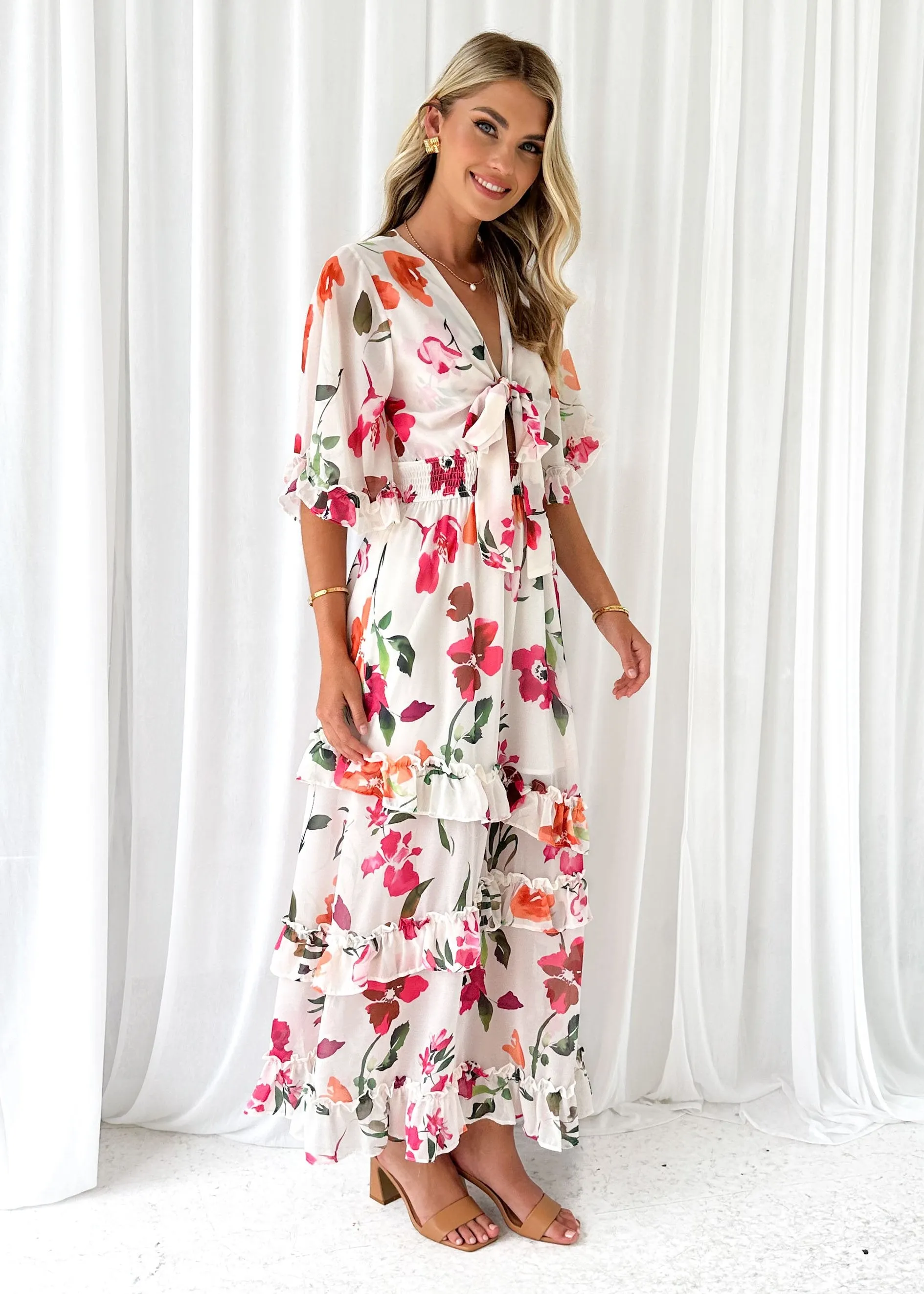 Capri Maxi Dress - White Azalea sold by Gingham & Heels product image thumbnail 5