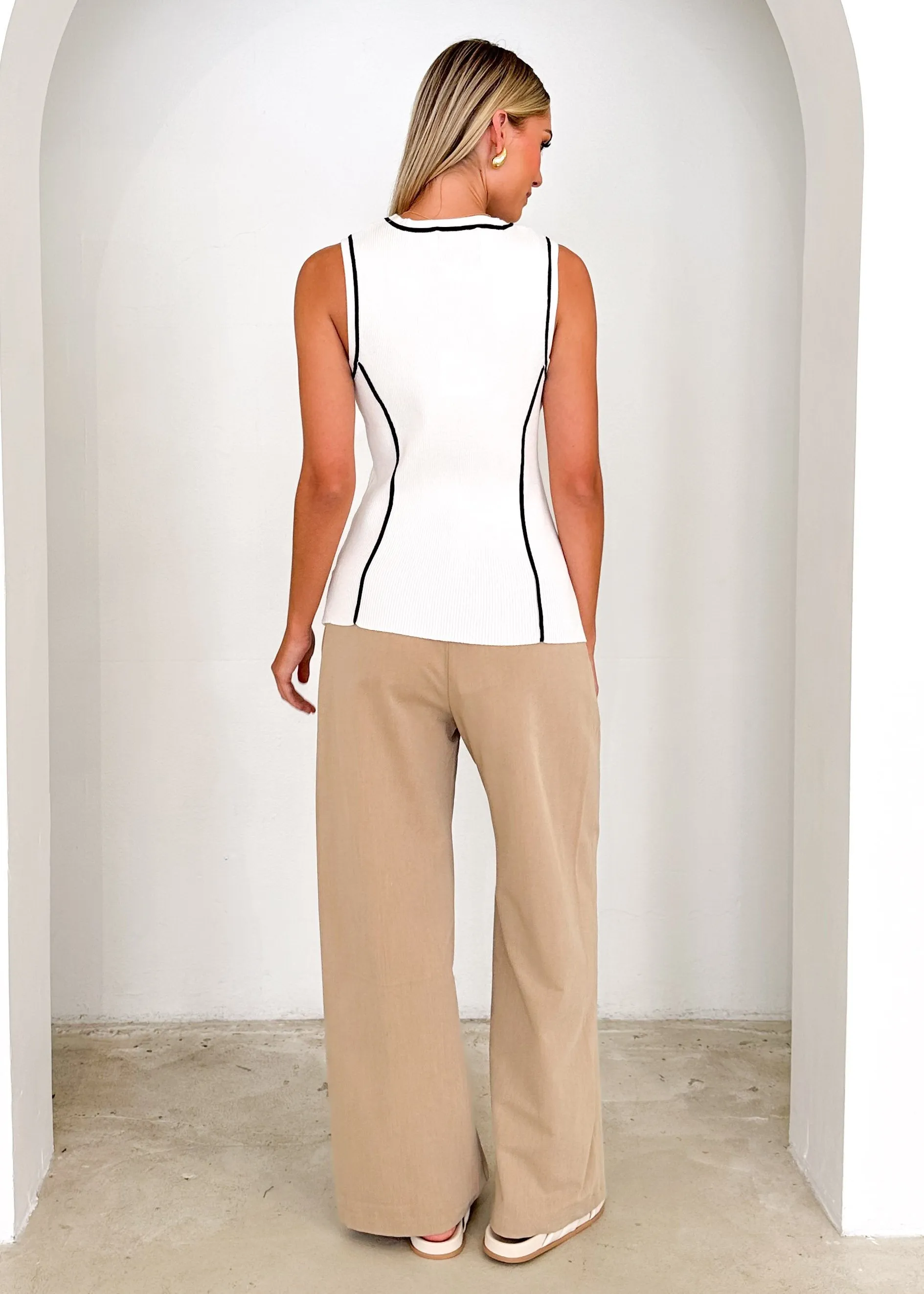 Tenny Knit Top - Off White sold by Gingham & Heels product image thumbnail 5