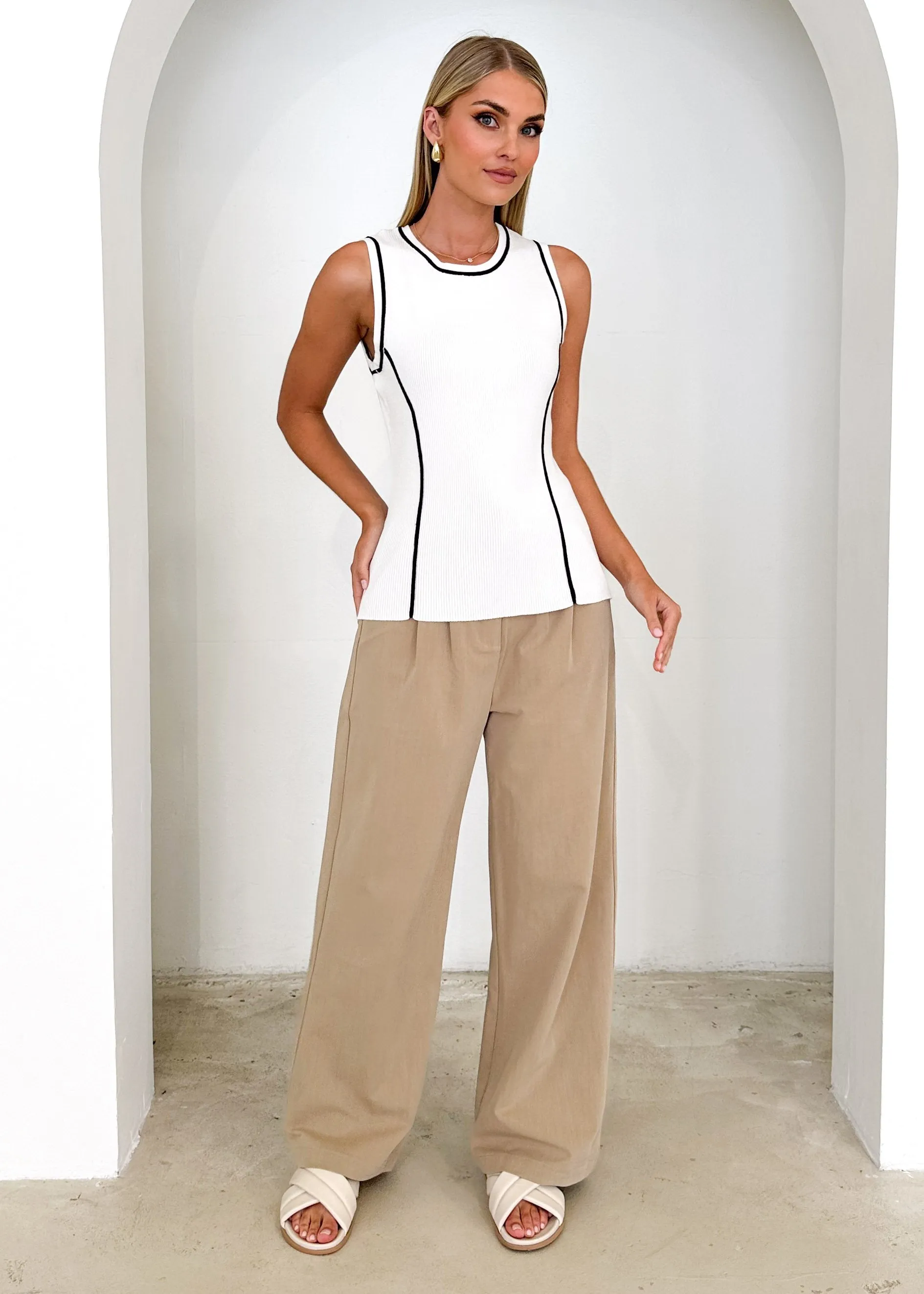 Tenny Knit Top - Off White sold by Gingham & Heels product image thumbnail 3