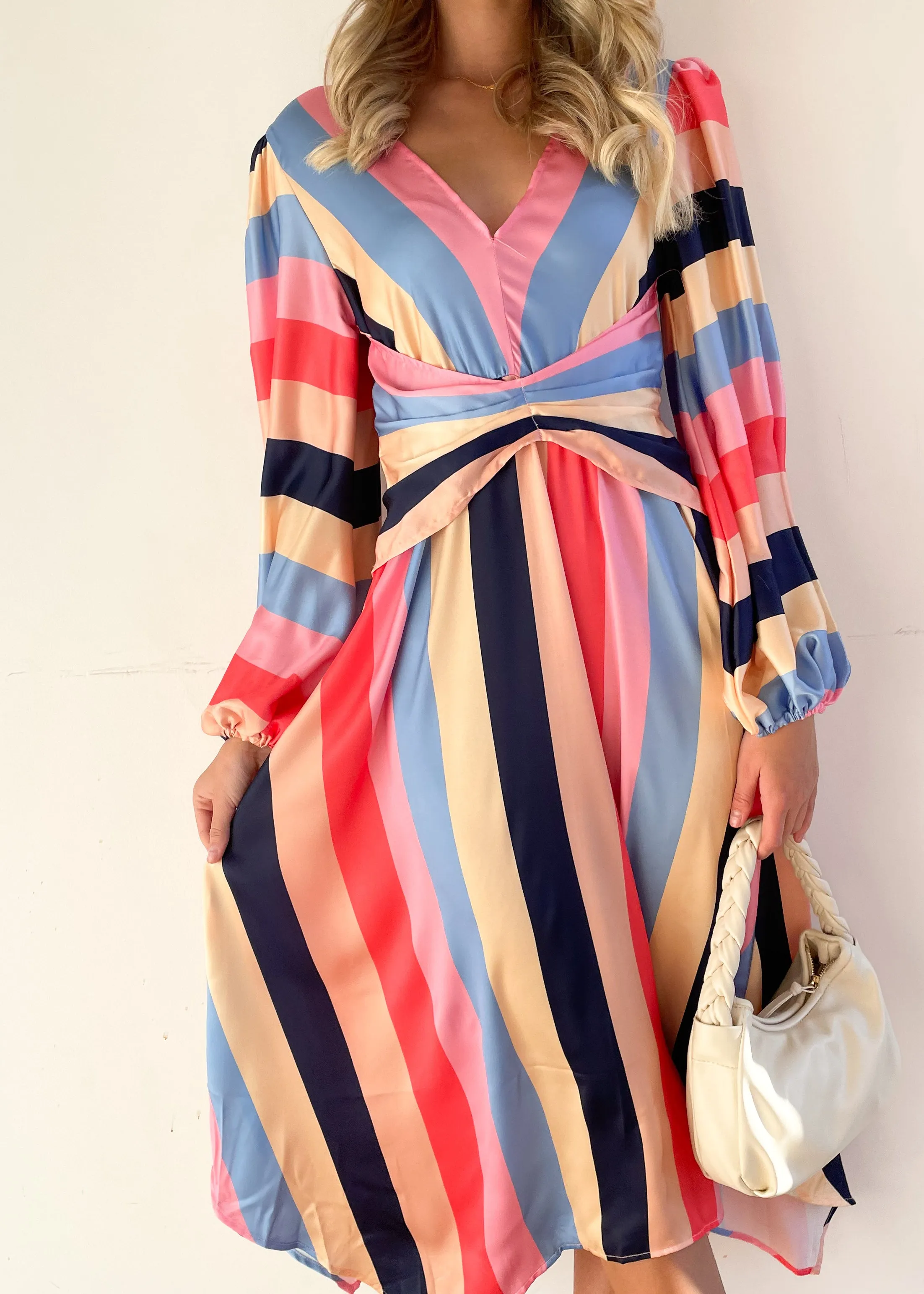 Maray Midi Dress - Multi Stripe sold by Gingham & Heels product image thumbnail 4