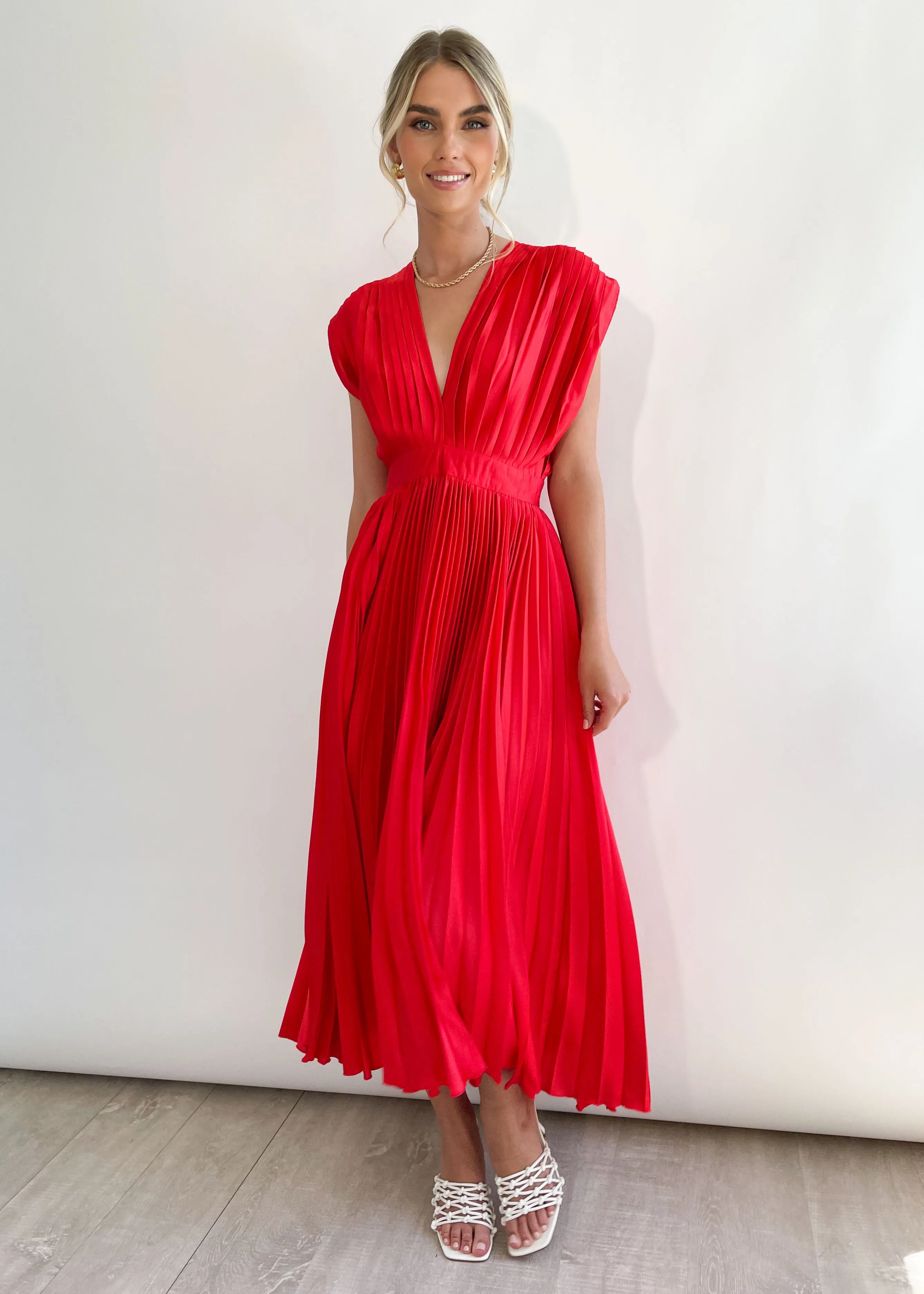 Amina Maxi Dress - Red sold by Gingham & Heels product image thumbnail 2