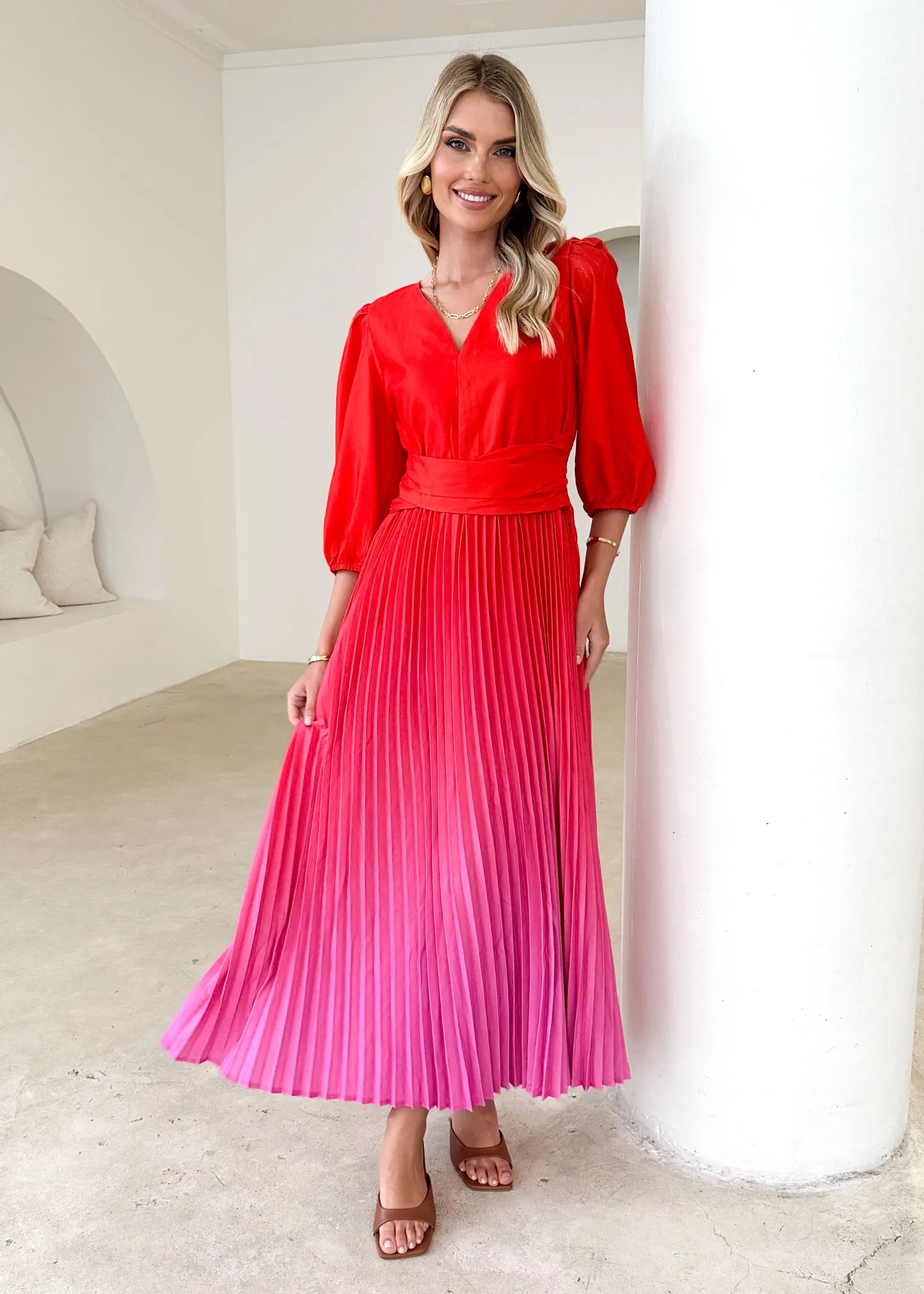 Dimi Midi Dress - Scarlett Ombre sold by Gingham & Heels product image thumbnail 3