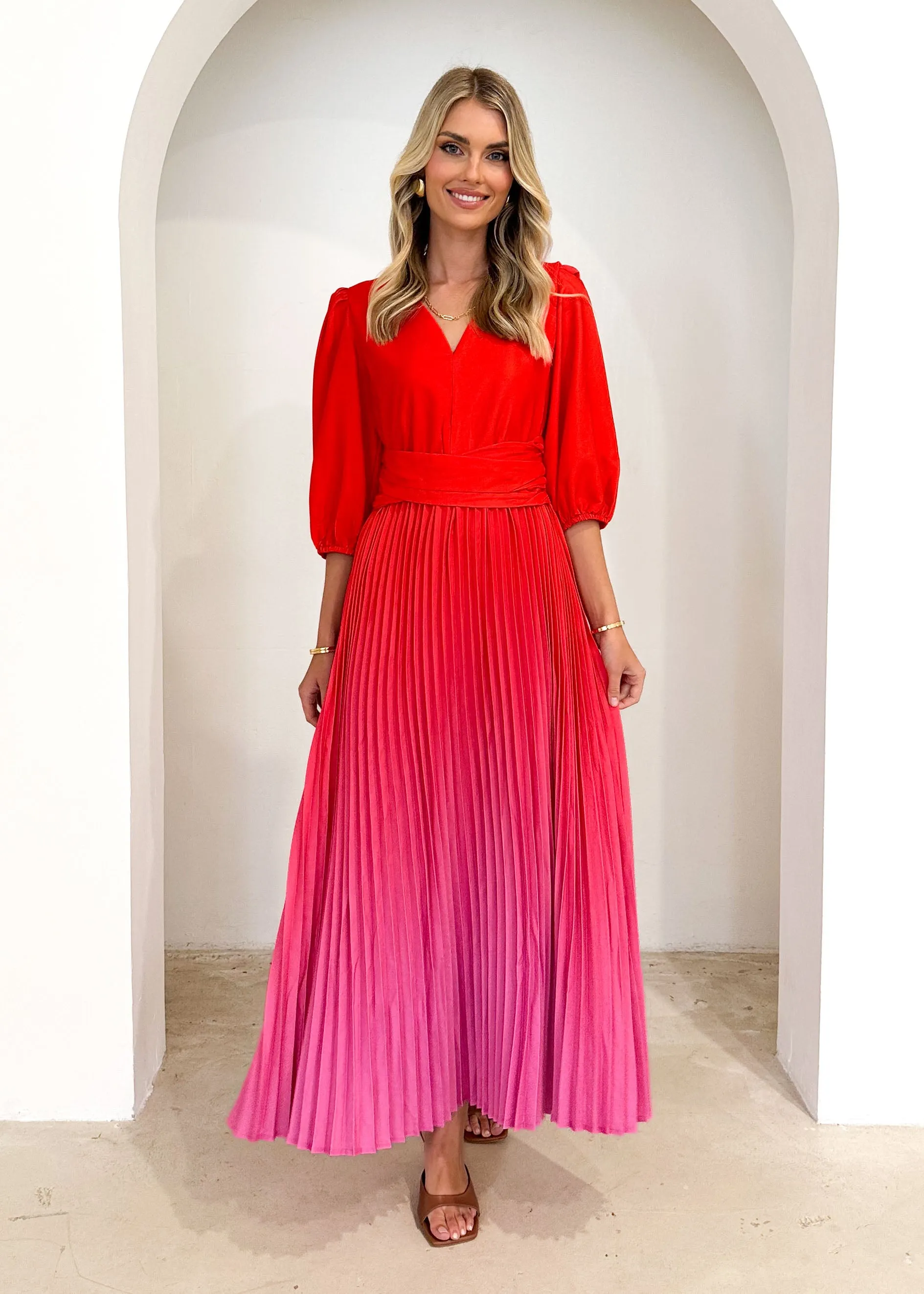 Dimi Midi Dress - Scarlett Ombre sold by Gingham & Heels product image thumbnail 2