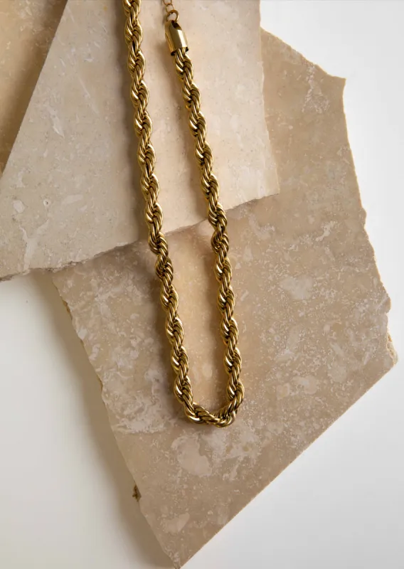 Jade Gold Plated Necklace - Gold sold by Gingham & Heels