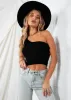 Nelly One Shoulder Crop - Black sold by Gingham & Heels