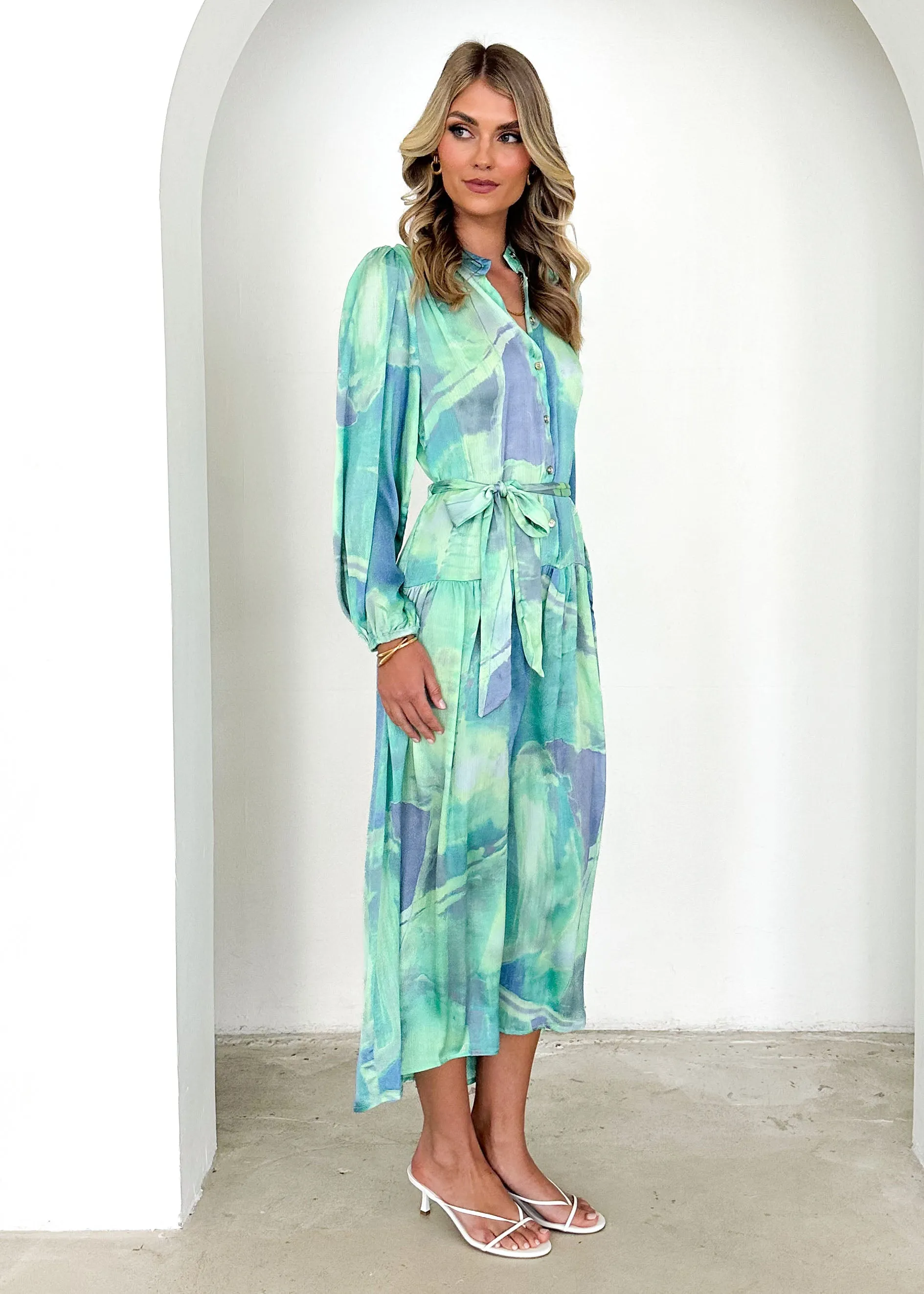 Retta Maxi Dress - Lime Splash sold by Gingham & Heels product image thumbnail 4
