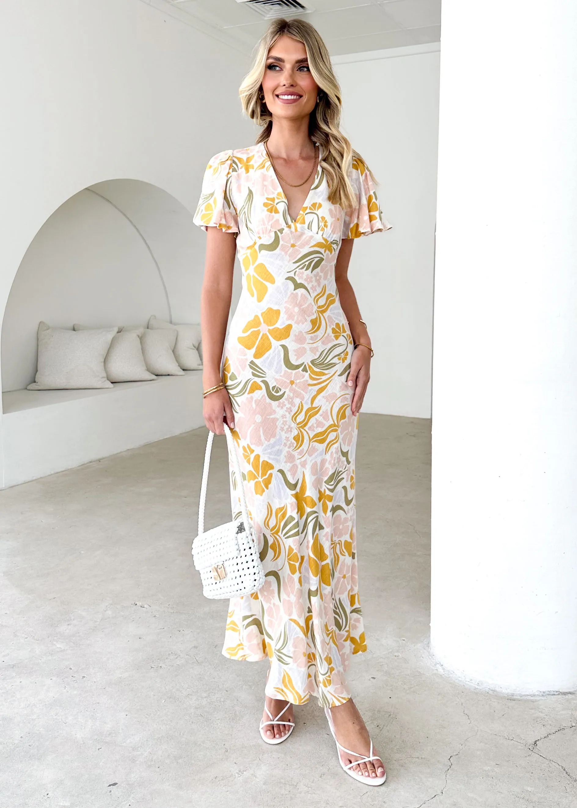 Yaira Maxi Dress - Blush Alila sold by Gingham & Heels