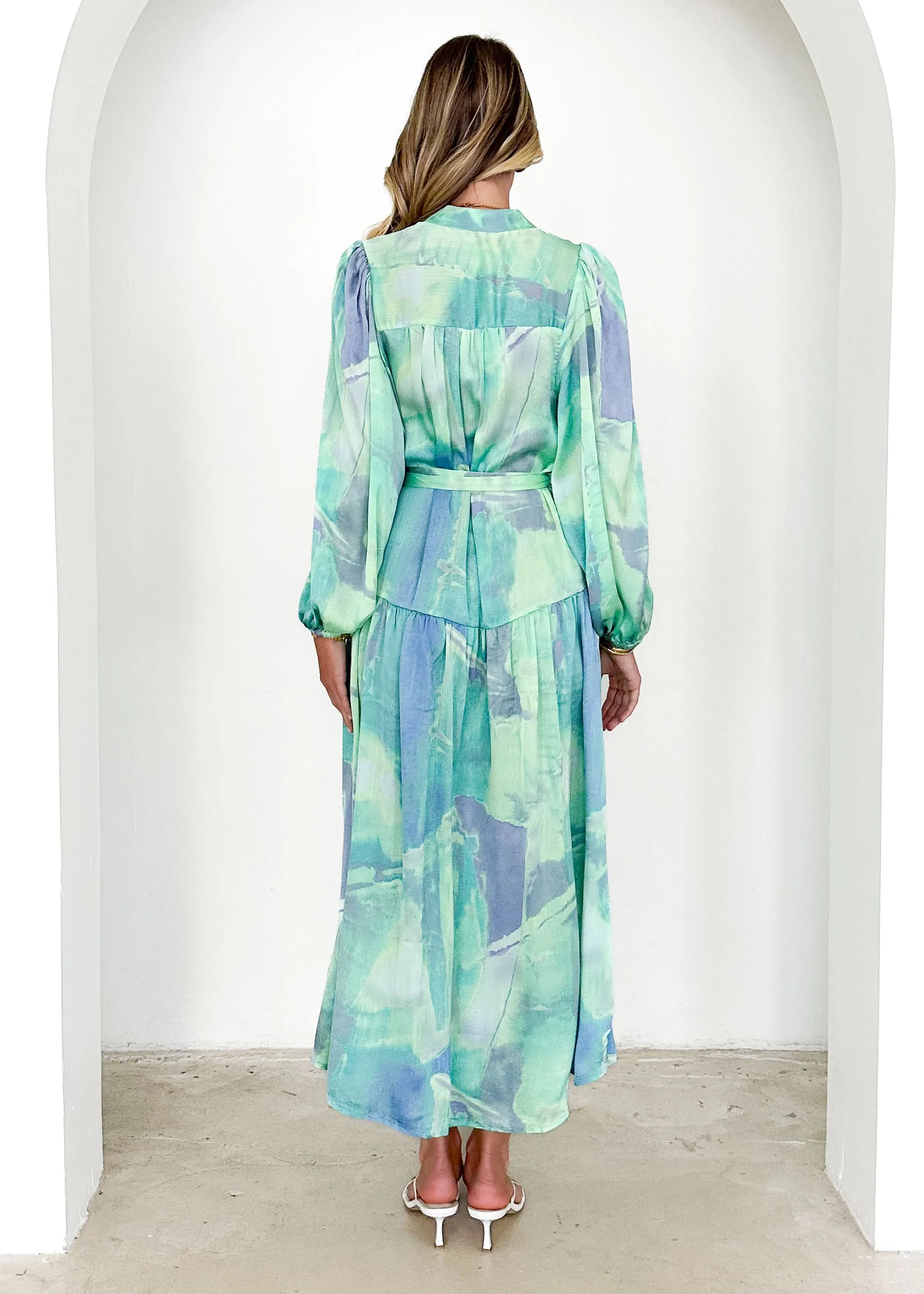 Retta Maxi Dress - Lime Splash sold by Gingham & Heels product image thumbnail 5