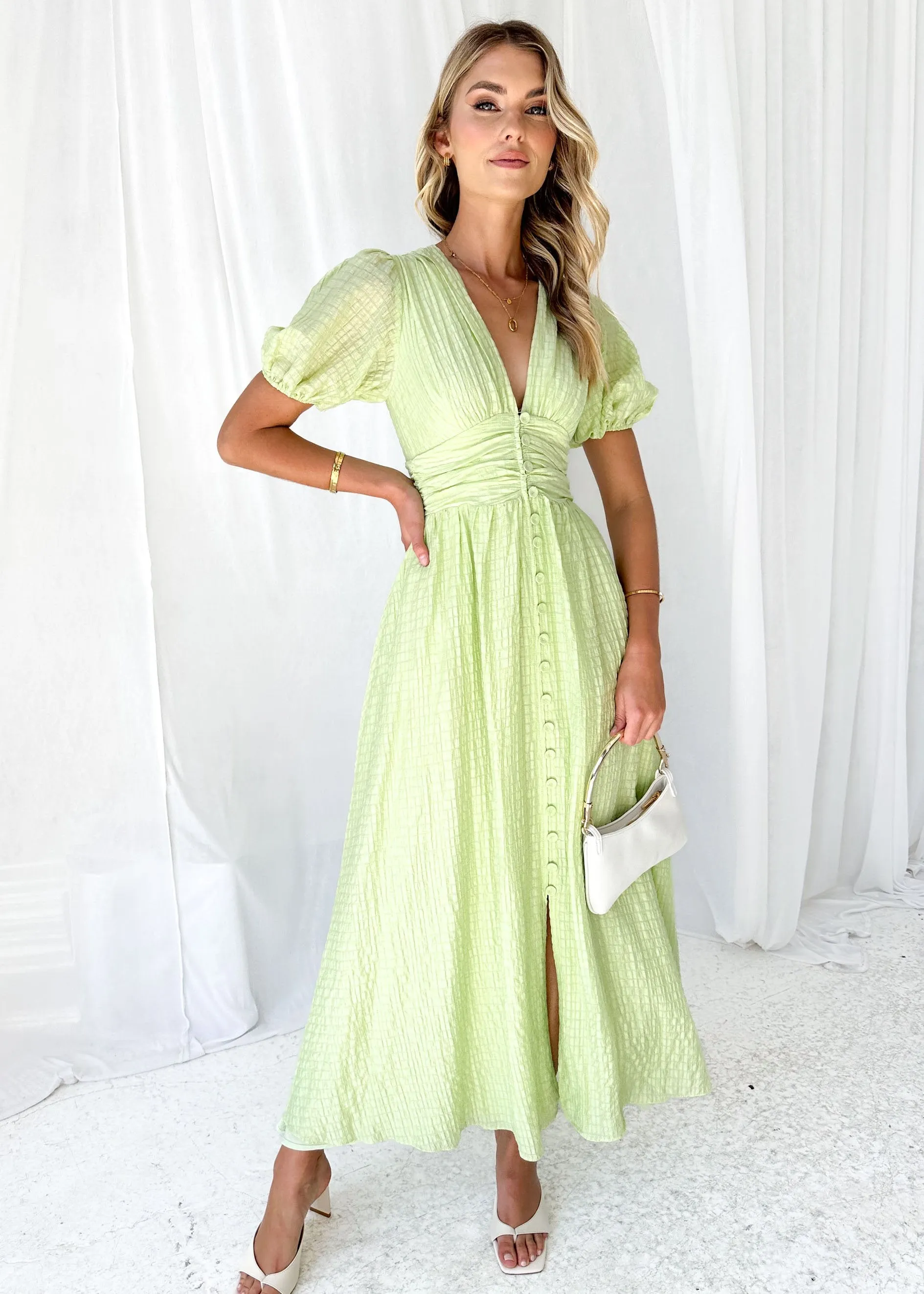 Dunning Midi Dress - Sage sold by Gingham & Heels product image thumbnail 3