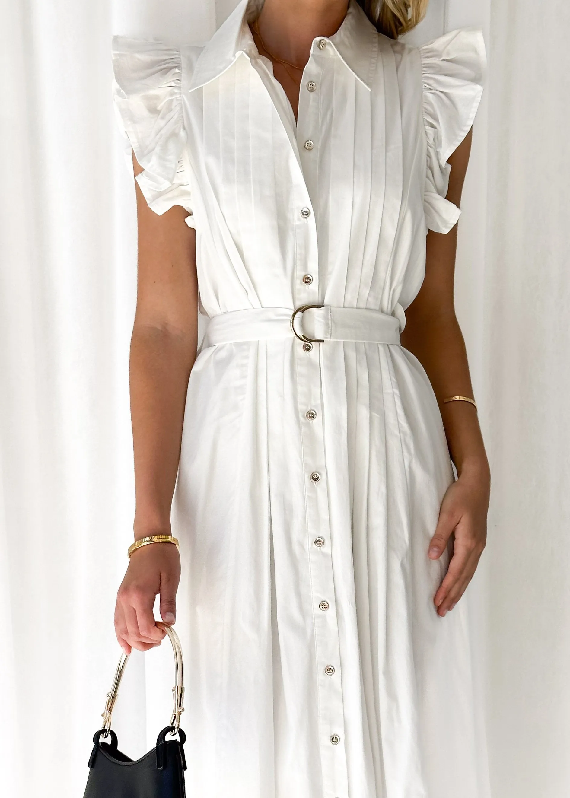 Nordie Midi Dress - Off White sold by Gingham & Heels product image thumbnail 2