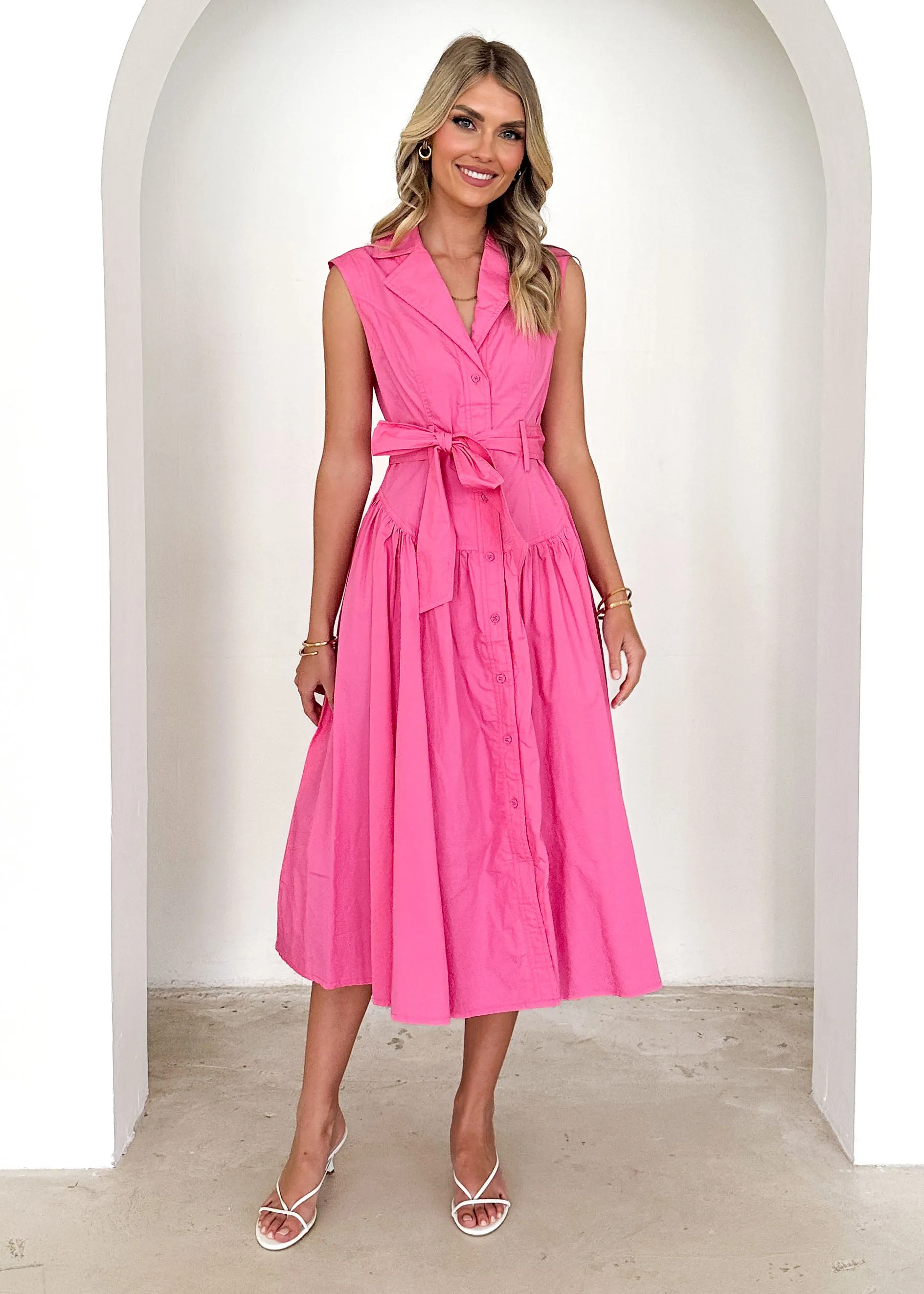 Tiarne Midi Dress - Pink sold by Gingham & Heels product image thumbnail 3