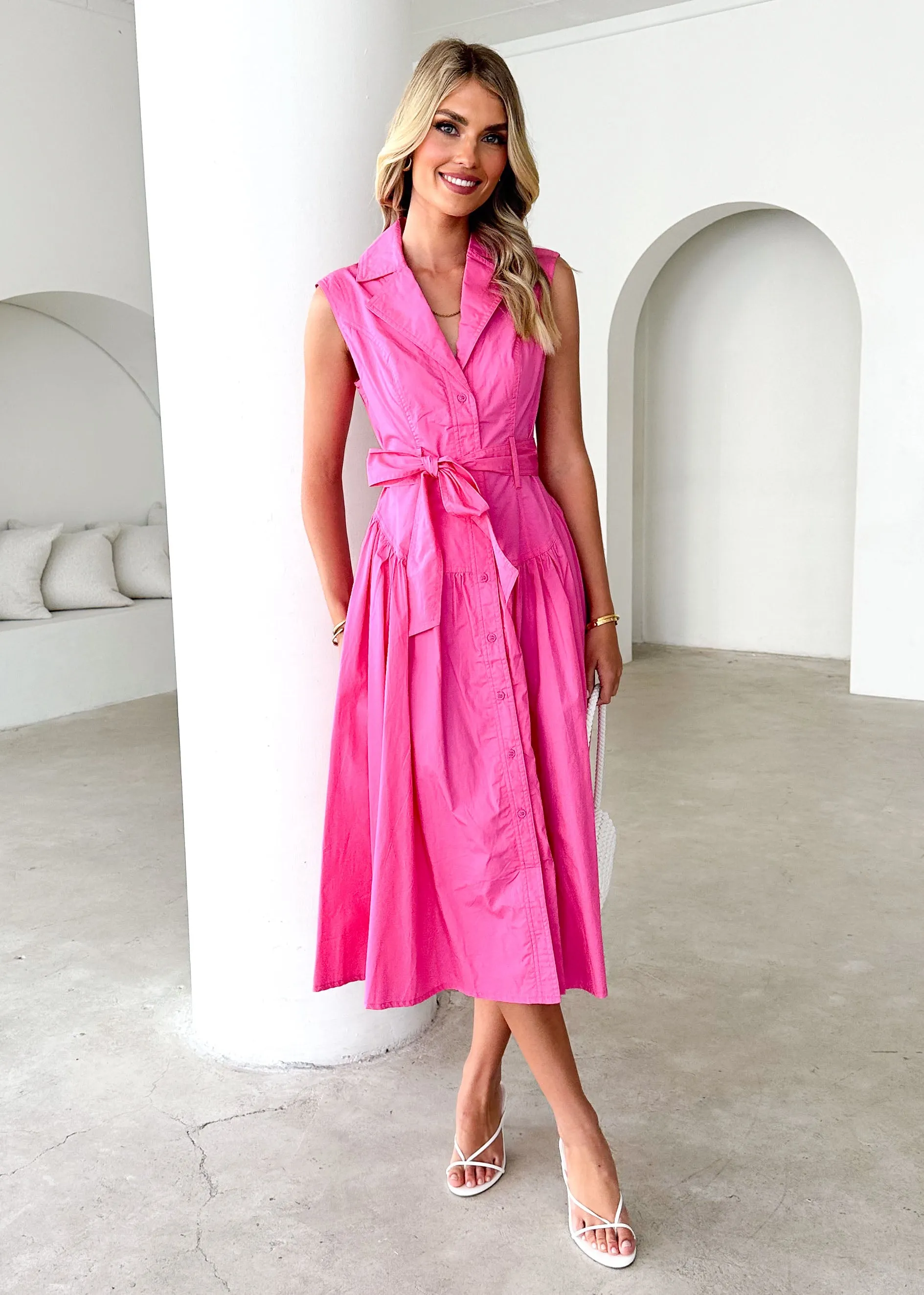 Tiarne Midi Dress - Pink sold by Gingham & Heels product image thumbnail 2
