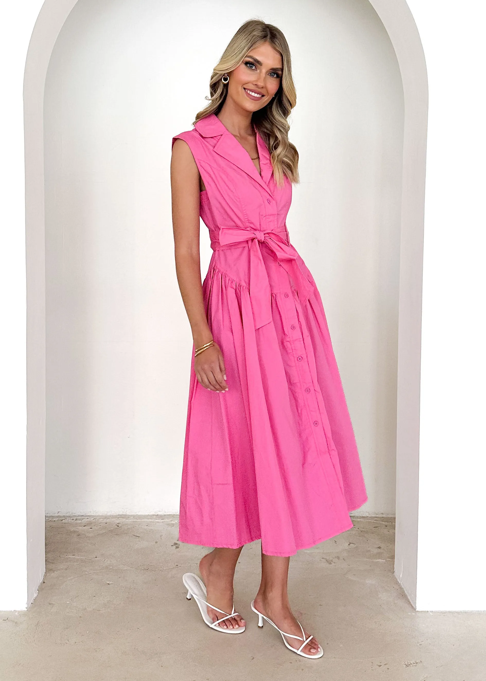 Tiarne Midi Dress - Pink sold by Gingham & Heels product image thumbnail 4