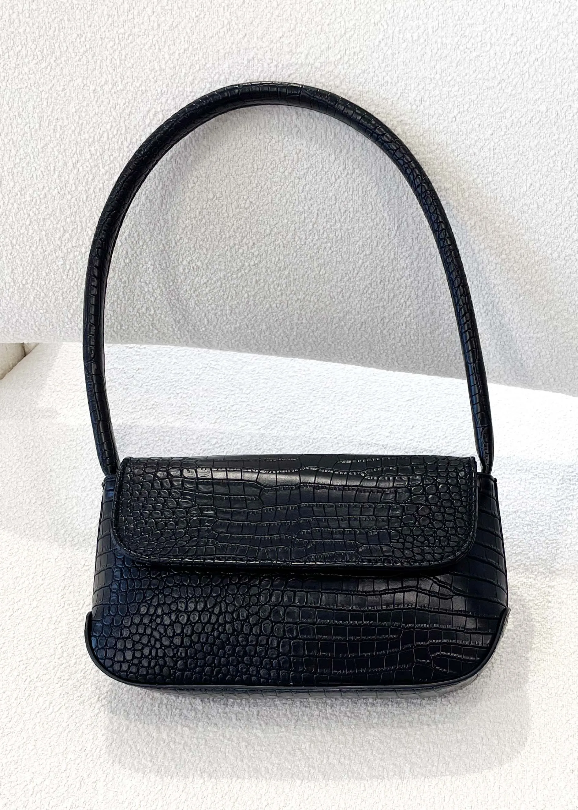 Izalia Shoulder Bag - Black Croc sold by Gingham & Heels product image thumbnail 3