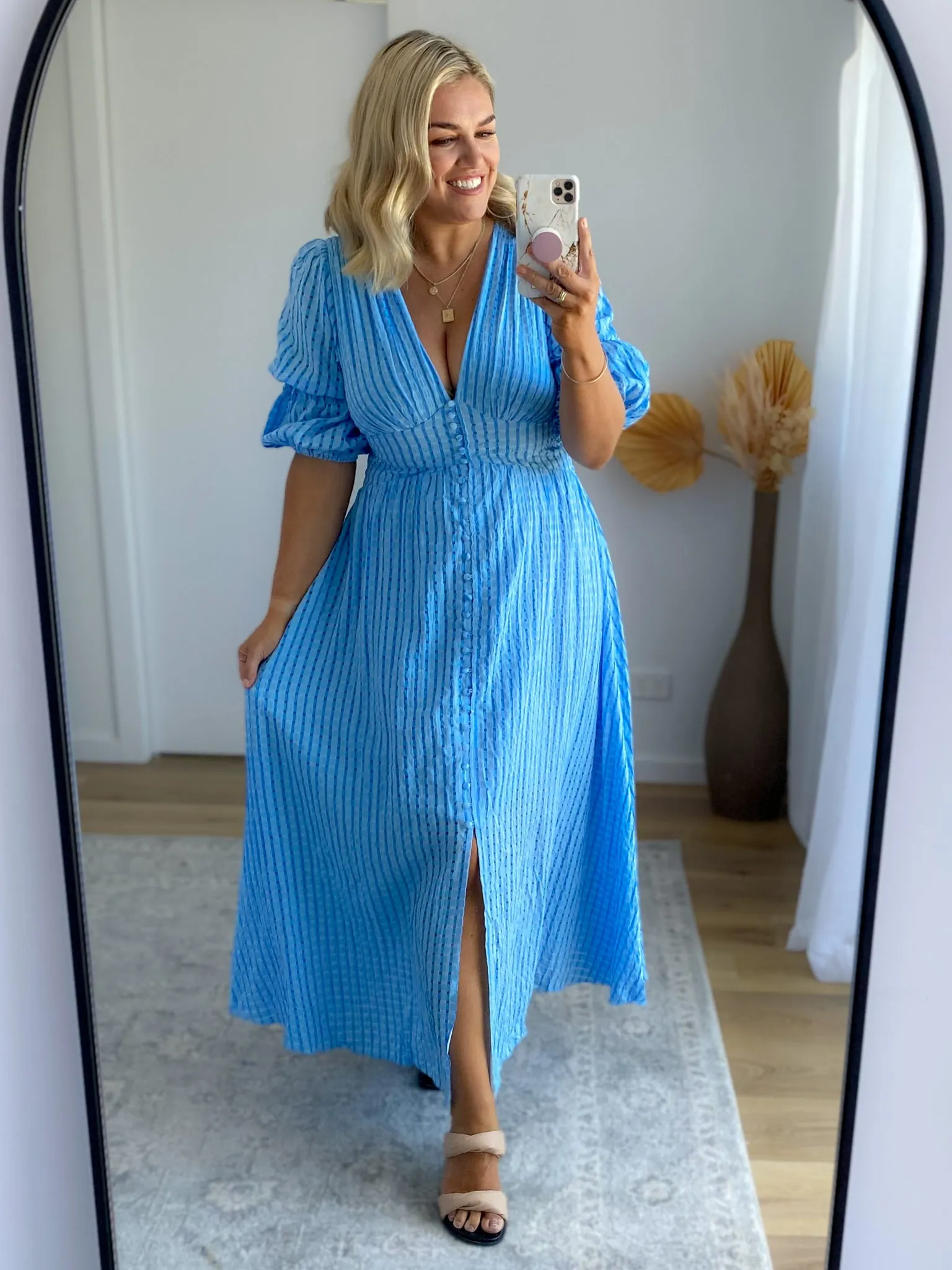 Briella Maxi Dress - Blue sold by Gingham & Heels product image thumbnail 2