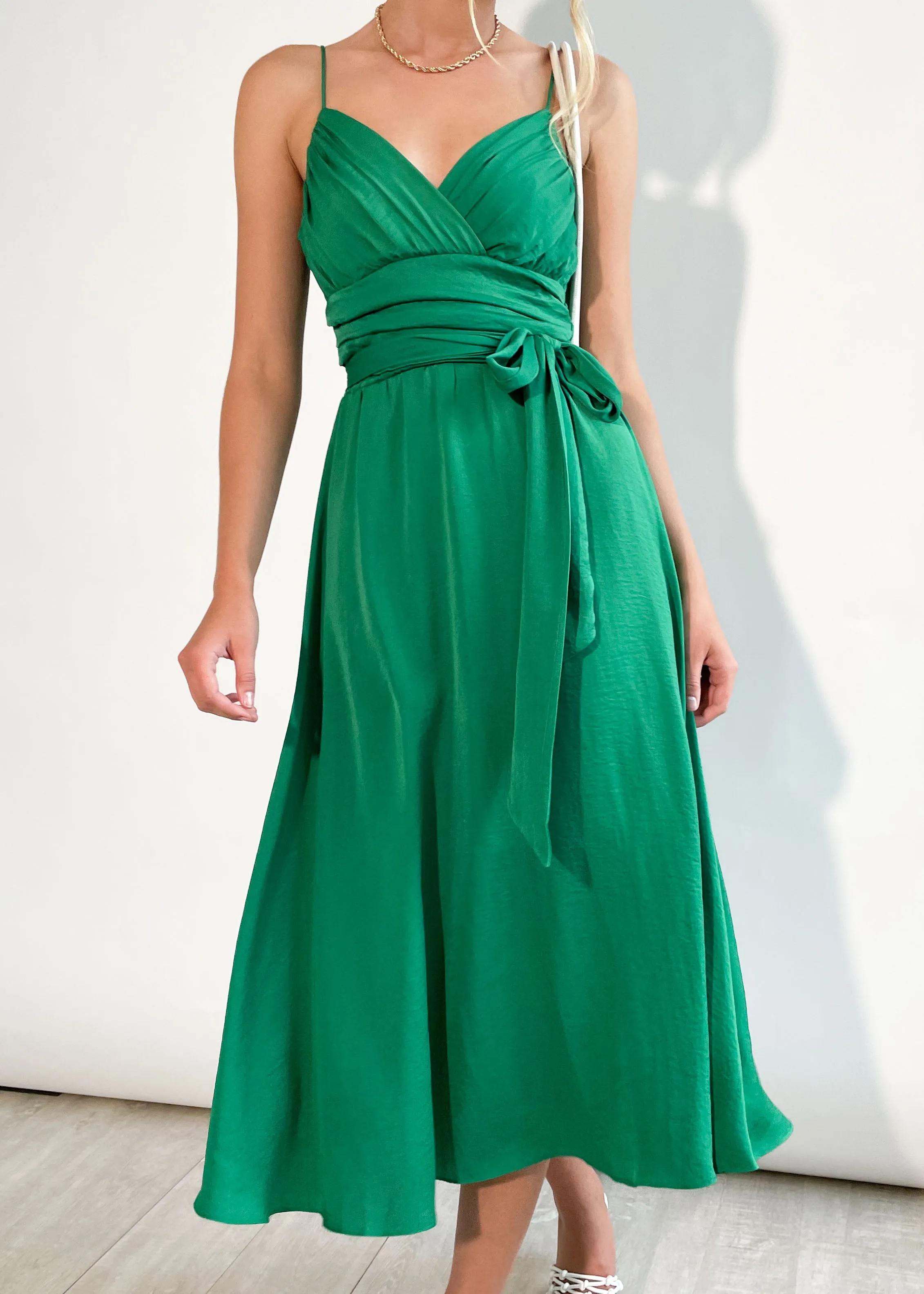 Ellys Midi Dress - Green sold by Gingham & Heels product image thumbnail 3