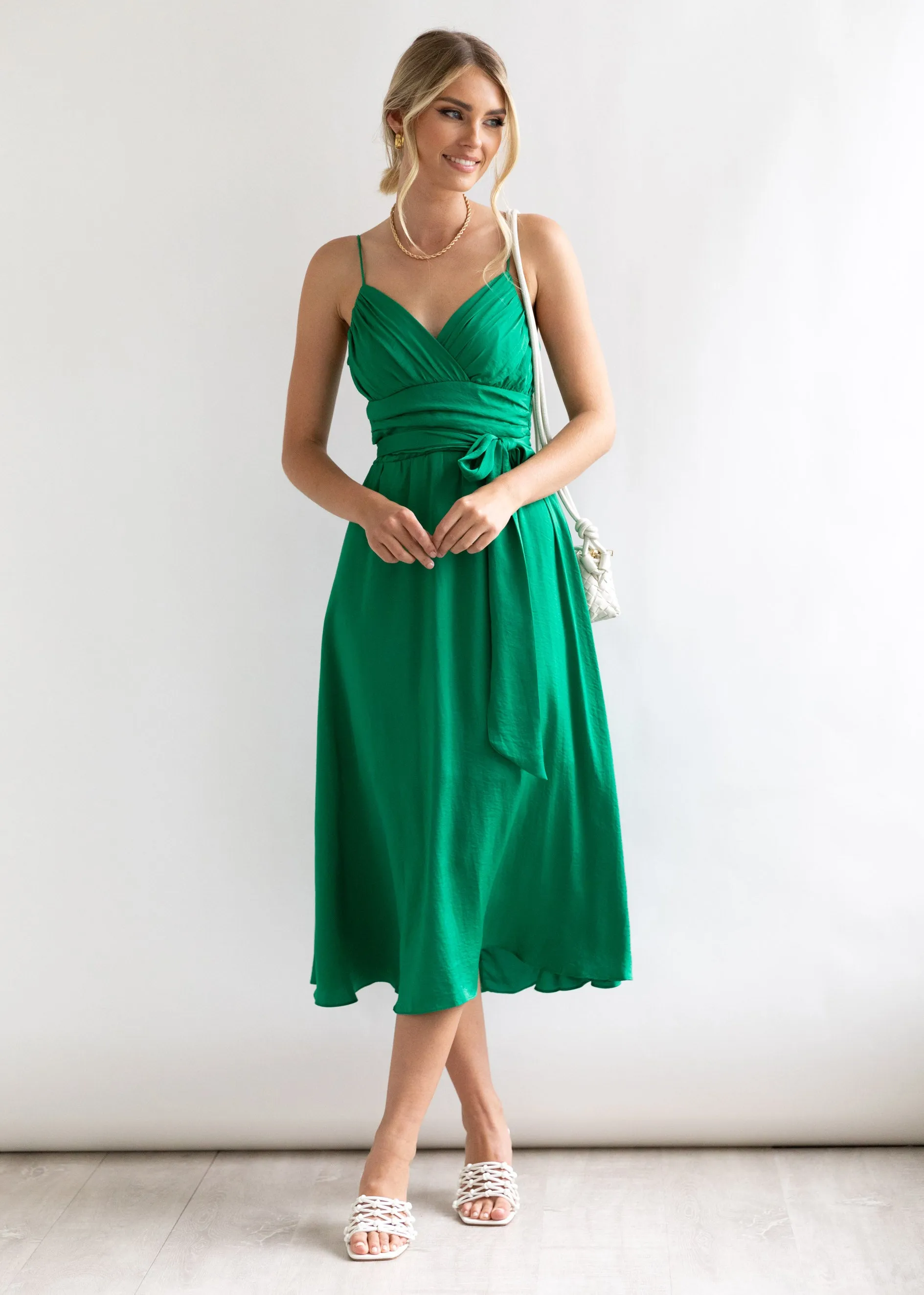 Ellys Midi Dress - Green sold by Gingham & Heels product image thumbnail 5