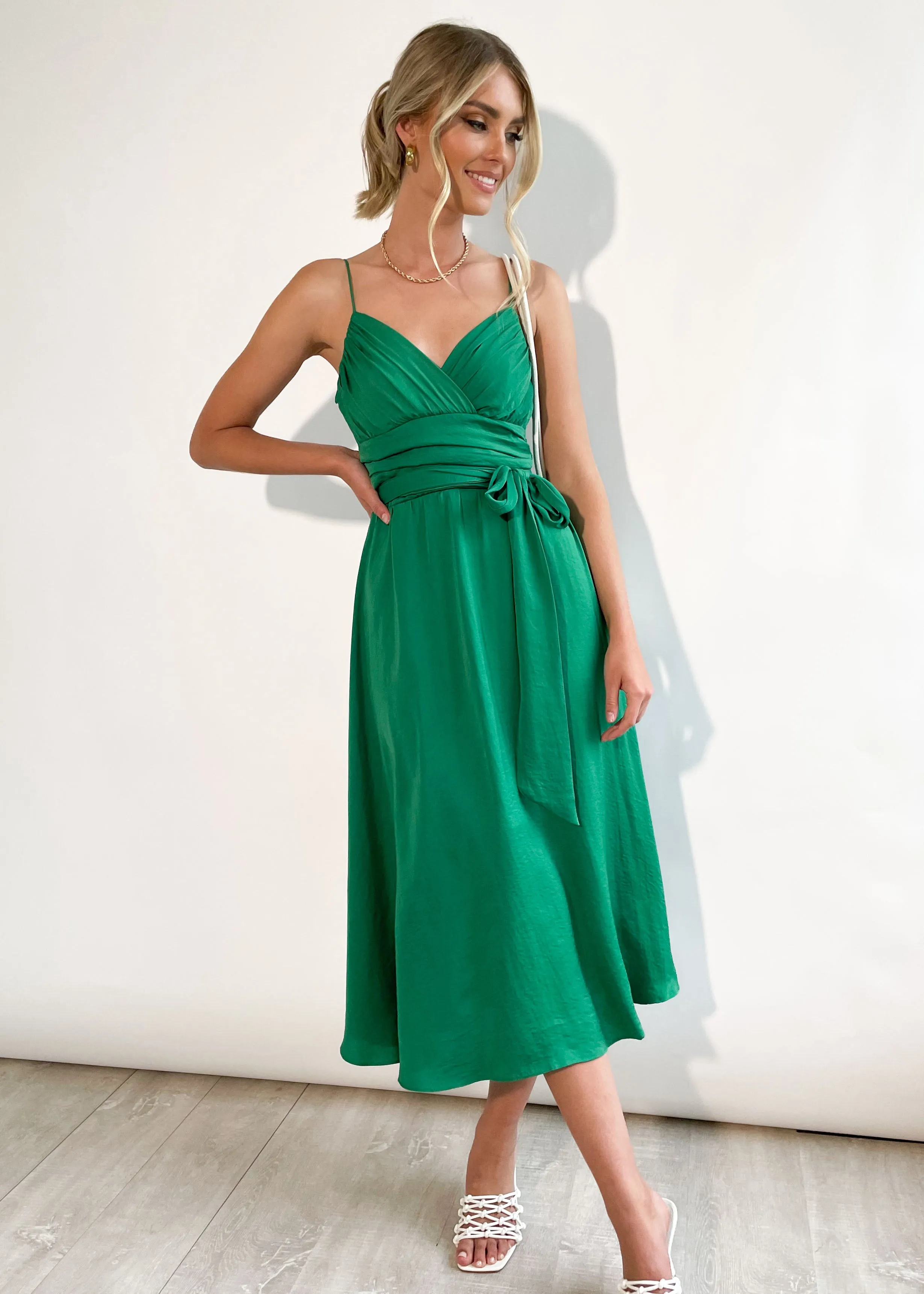 Ellys Midi Dress - Green sold by Gingham & Heels product image thumbnail 2