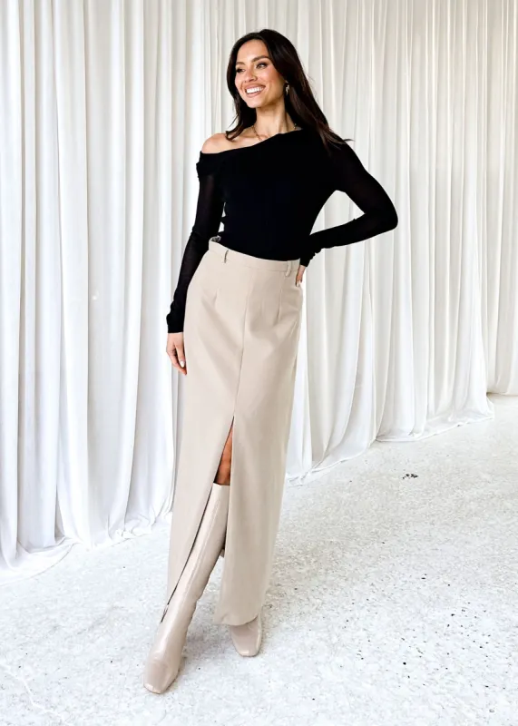 Davida Knit Top - Black sold by Gingham & Heels
