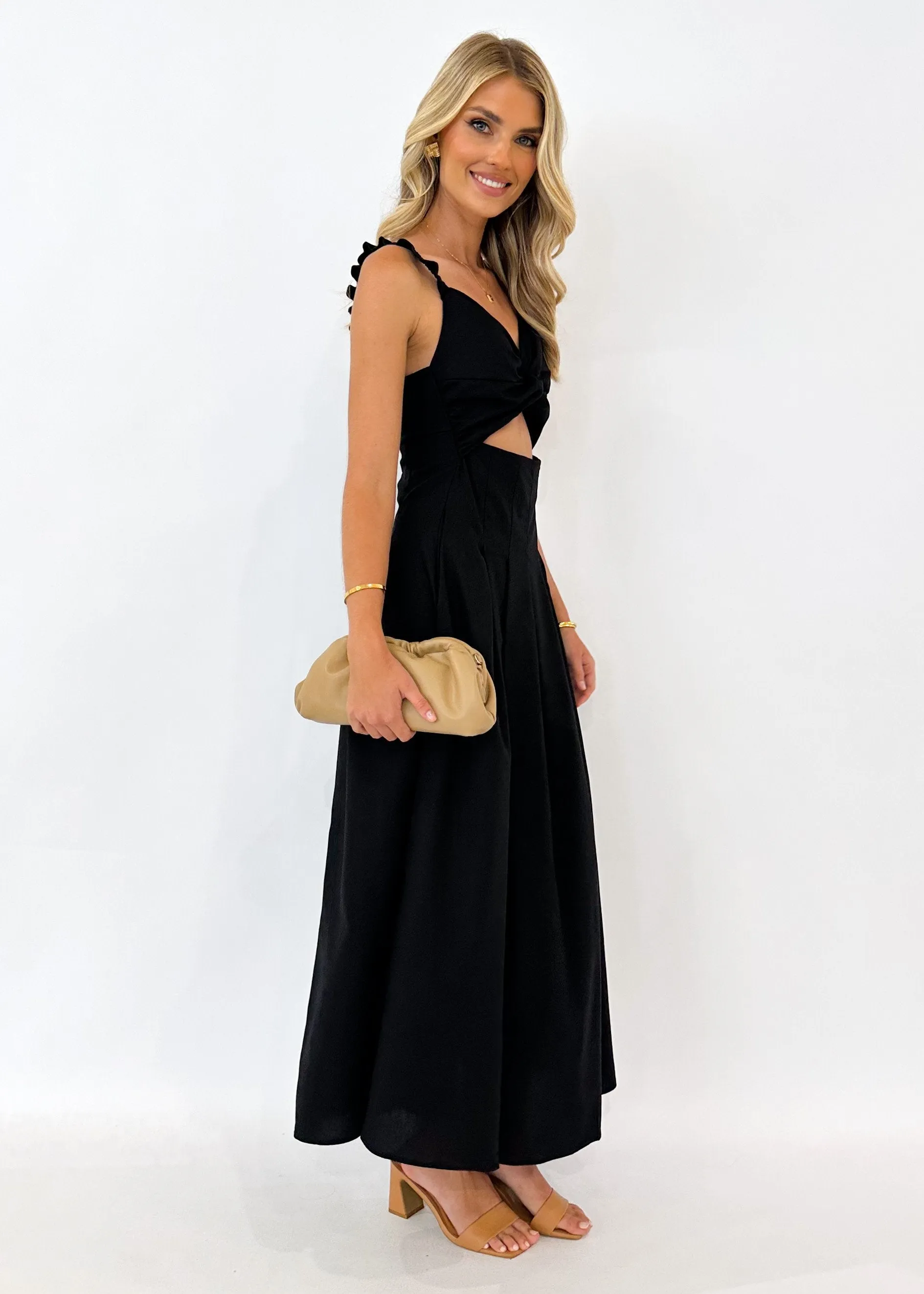 Velle Maxi Dress - Black sold by Gingham & Heels product image thumbnail 4