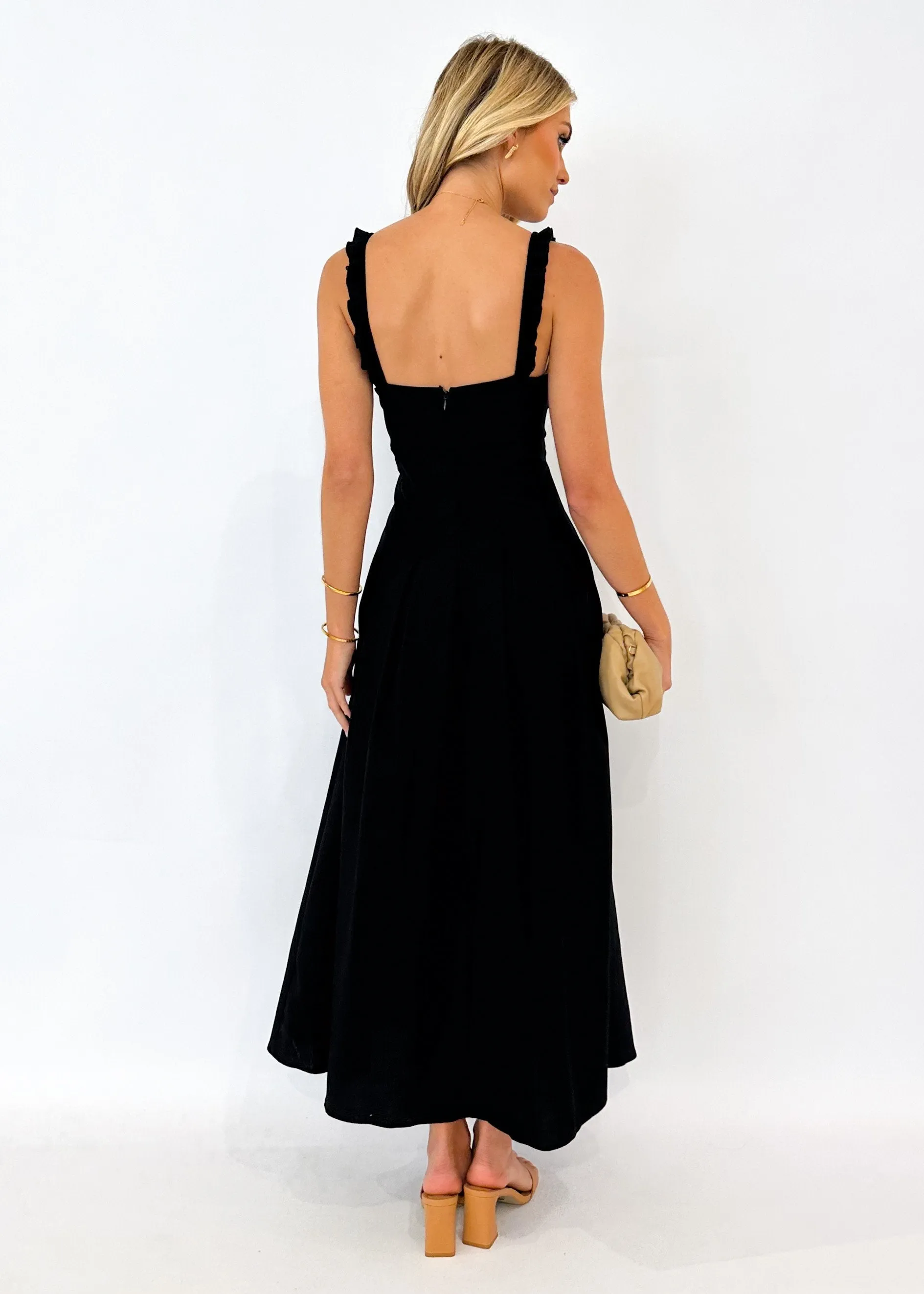Velle Maxi Dress - Black sold by Gingham & Heels product image thumbnail 5