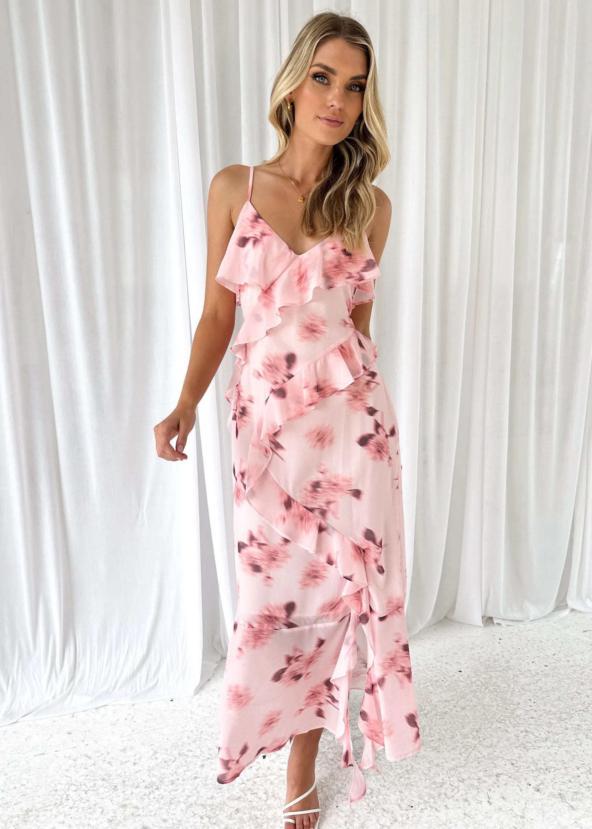 Niner Maxi Dress - Pink Floral sold by Gingham & Heels product image thumbnail 2