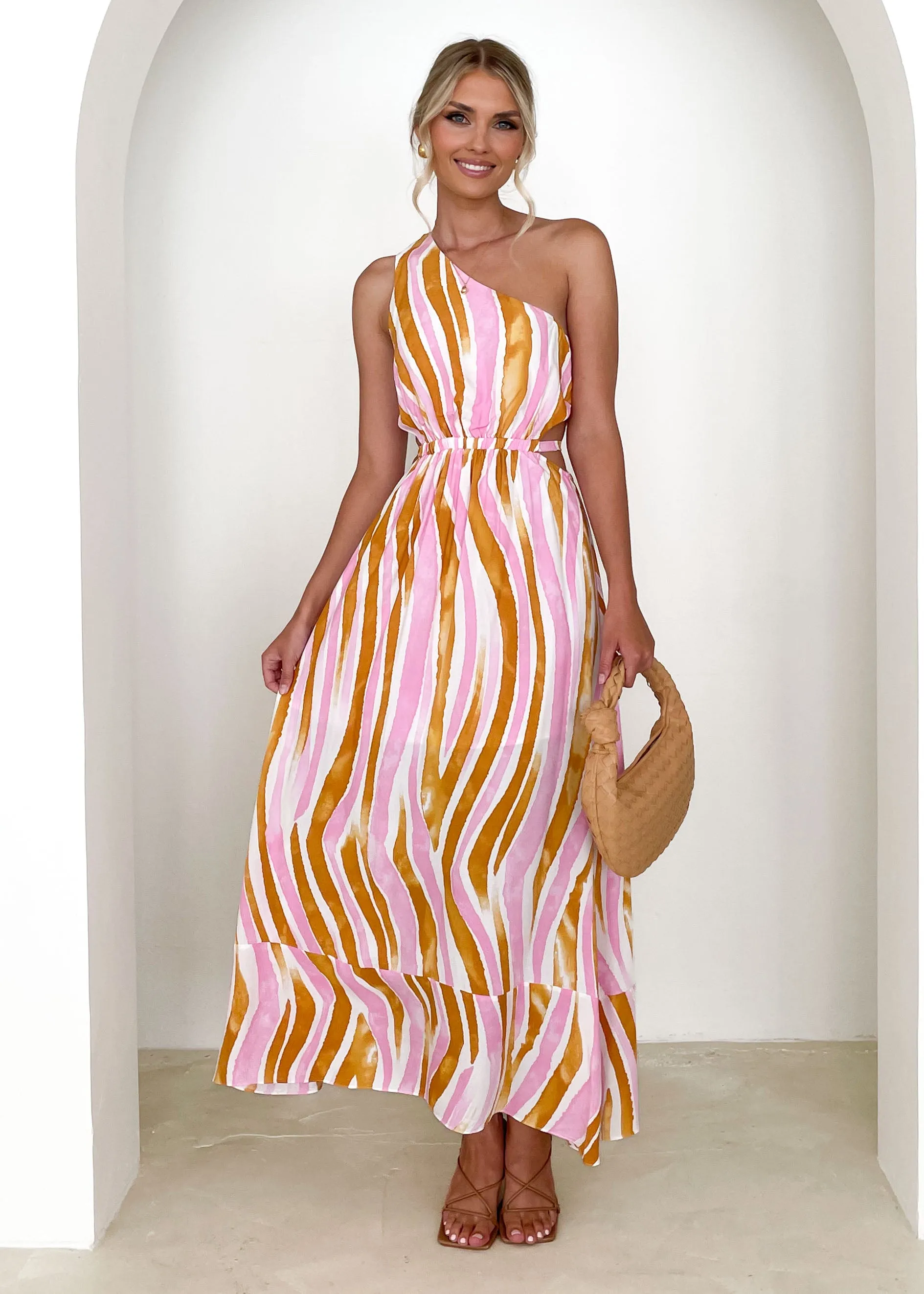 Joelle Midi Dress - Candy Stripe sold by Gingham & Heels product image thumbnail 5