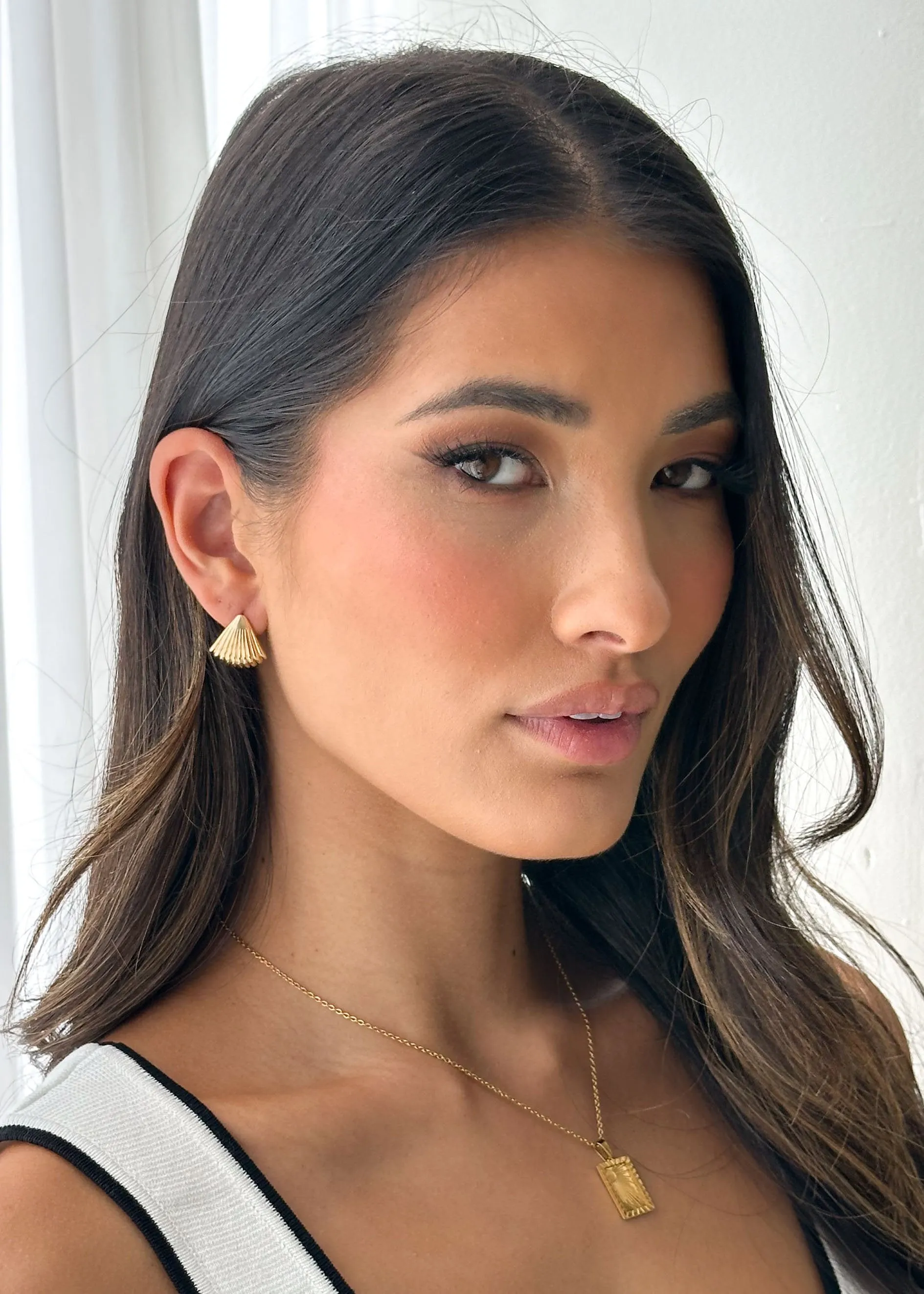 Lovanna Earrings - Gold sold by Gingham & Heels product image thumbnail 4