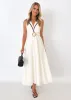Nellop Midi Dress - Off White sold by Gingham & Heels
