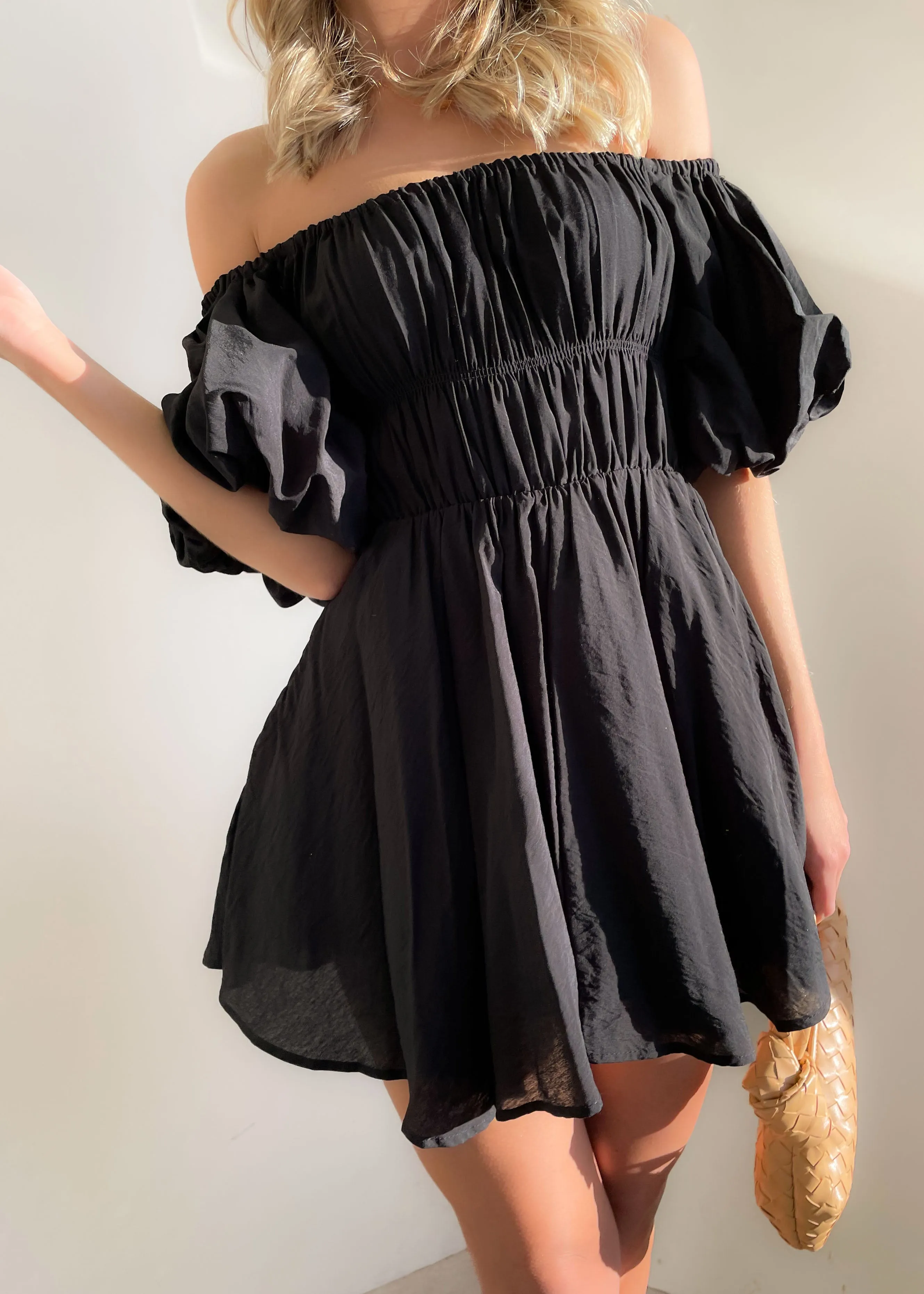 Tami Off Shoulder Dress - Black sold by Gingham & Heels product image thumbnail 2
