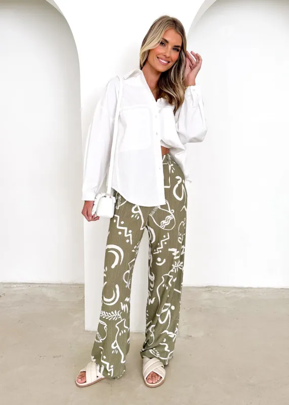Thora Linen Blend Pants - Bronte sold by Gingham & Heels
