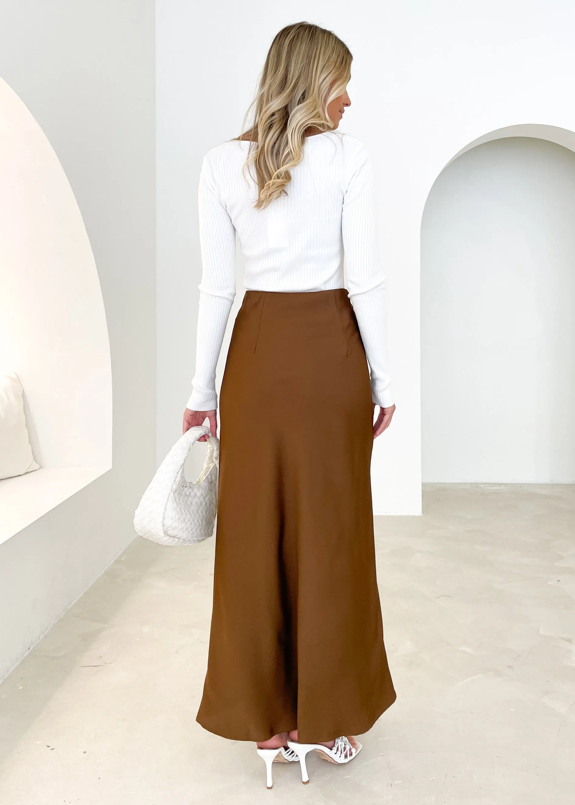 Maciea Midi Skirt - Tan sold by Gingham & Heels product image thumbnail 4