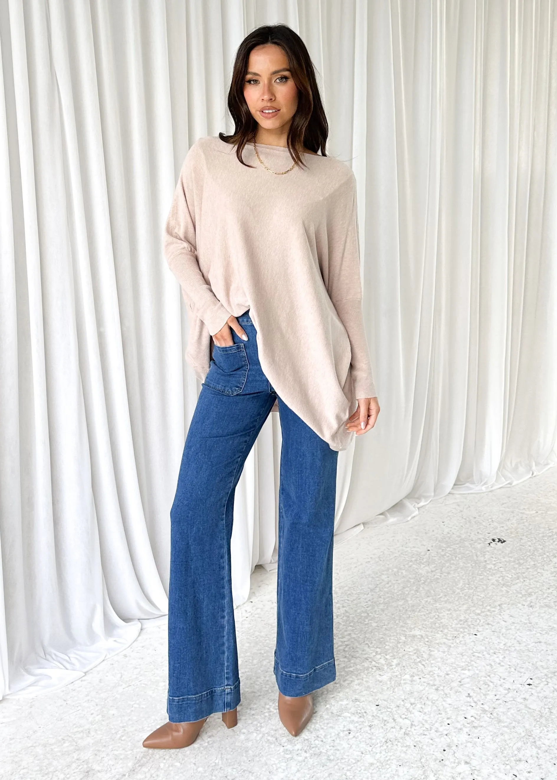 Ryden Knit Top - Latte sold by Gingham & Heels product image thumbnail 4