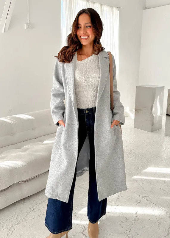 Courtra Coat - Sky sold by Gingham & Heels