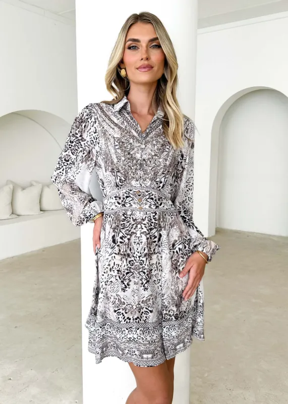 Marnie Dress - Safari Gem sold by Gingham & Heels