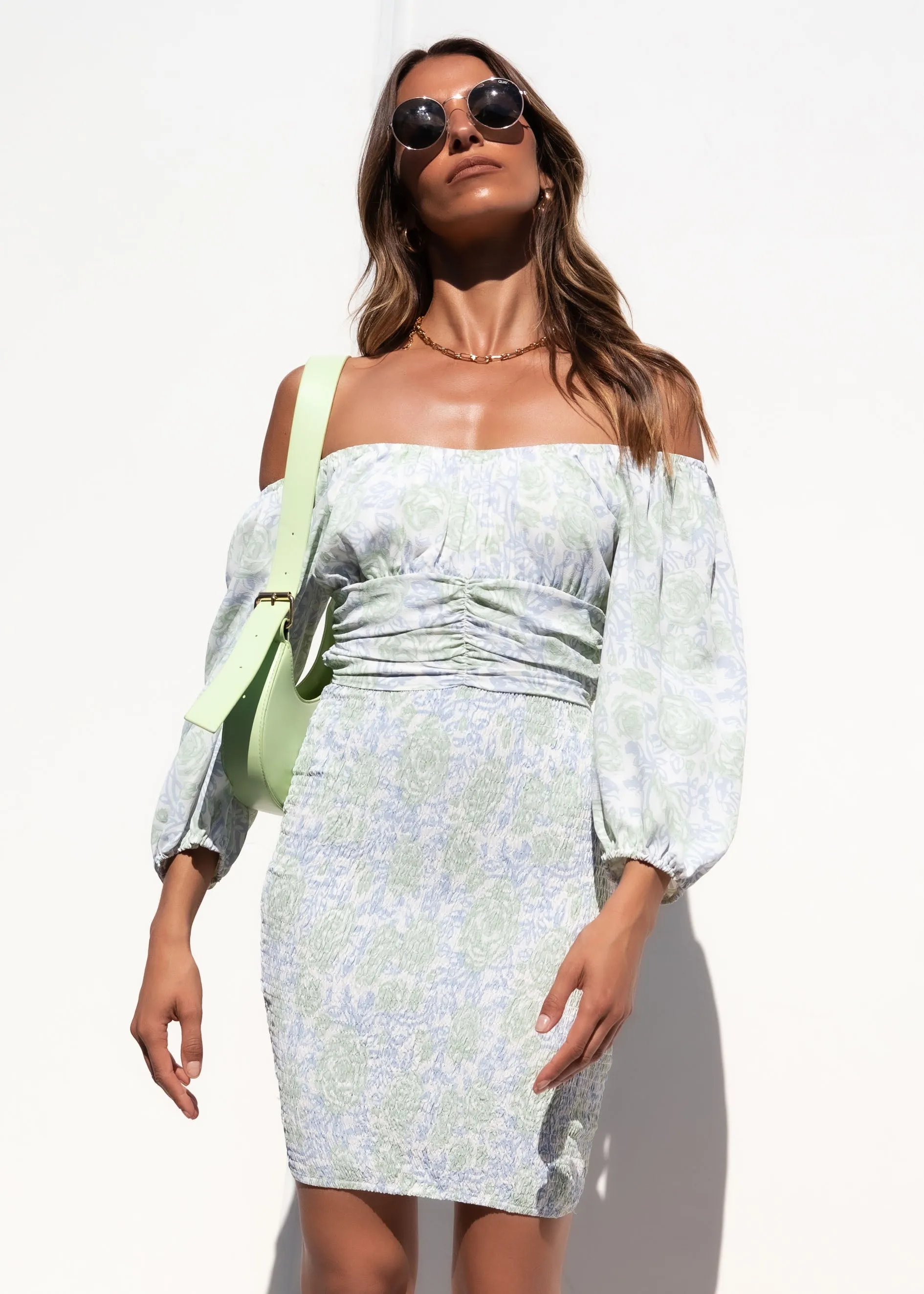 More Romance Dress - Blue Garden sold by Gingham & Heels product image thumbnail 3