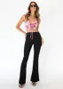 Sweetest Soul Crop - Pink Paisley sold by Gingham & Heels
