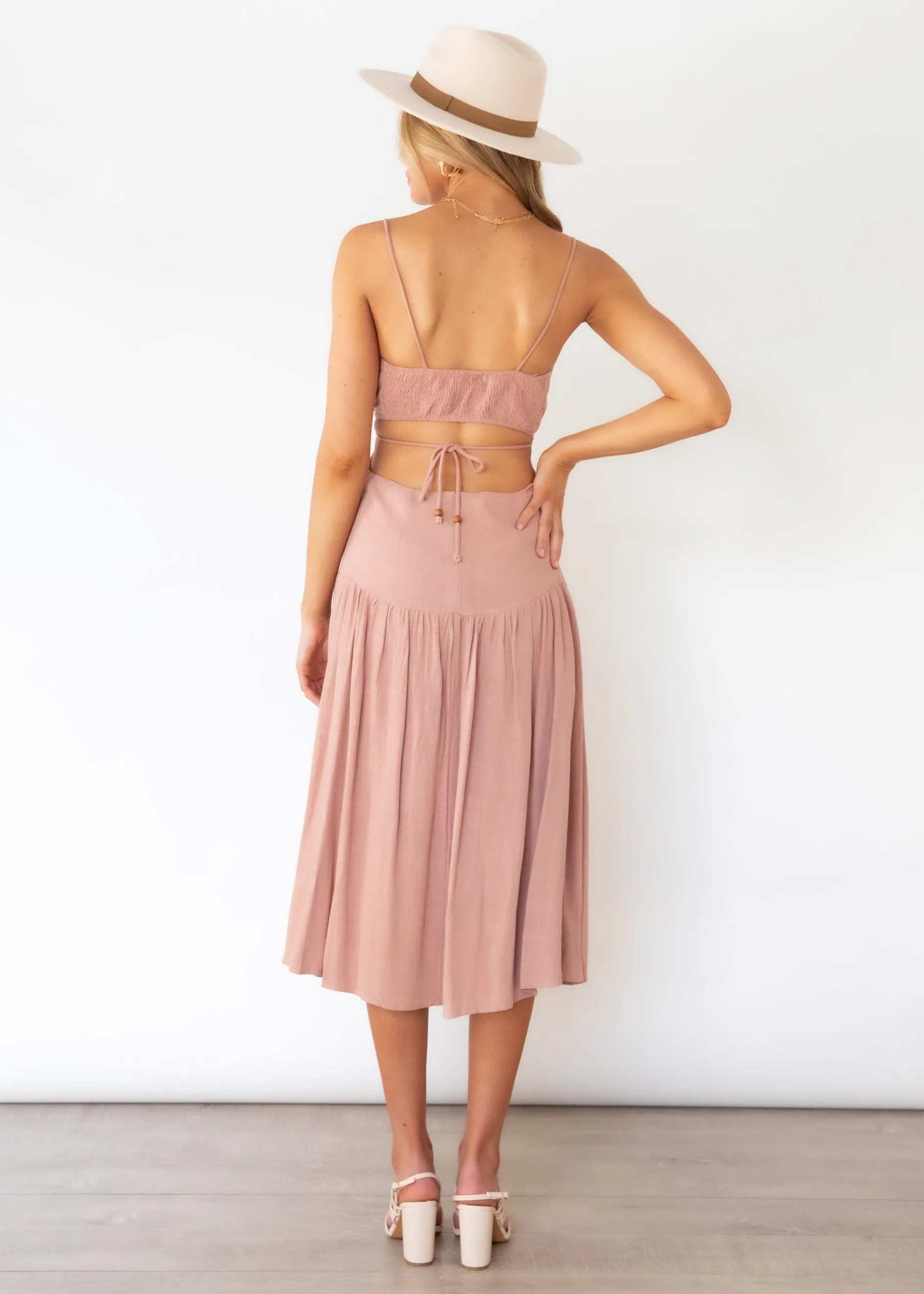 Nia Midi Dress - Mocha sold by Gingham & Heels product image thumbnail 5