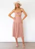 Nia Midi Dress - Mocha sold by Gingham & Heels