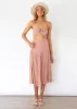Nia Midi Dress - Mocha sold by Gingham & Heels