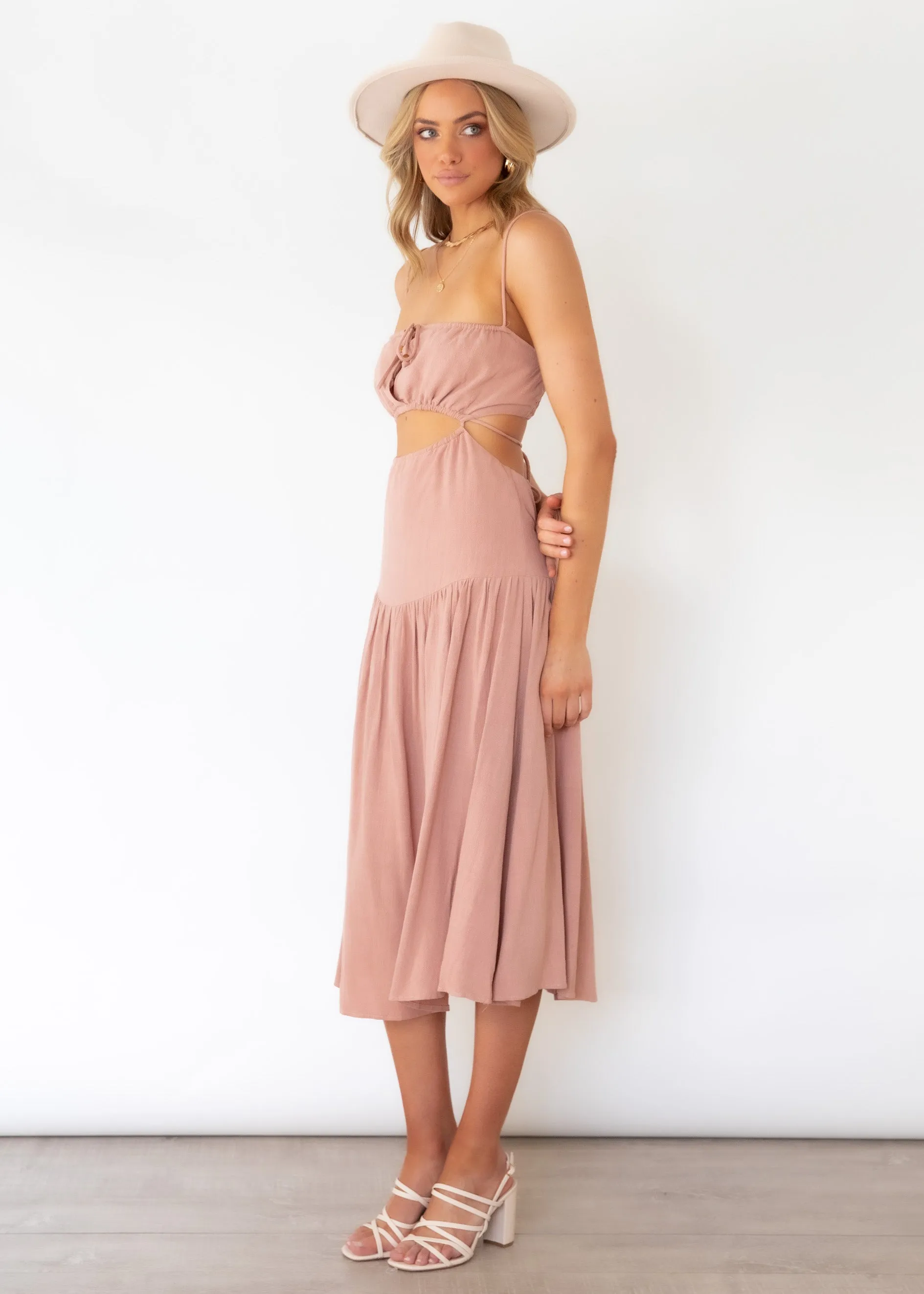 Nia Midi Dress - Mocha sold by Gingham & Heels product image thumbnail 4
