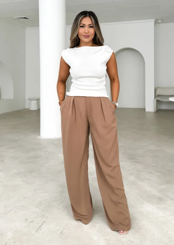 Zellta Knit Top - Off White sold by Gingham & Heels