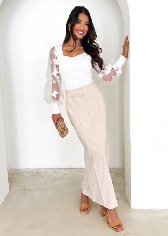 Kraylo Knit Top - Off White sold by Gingham & Heels