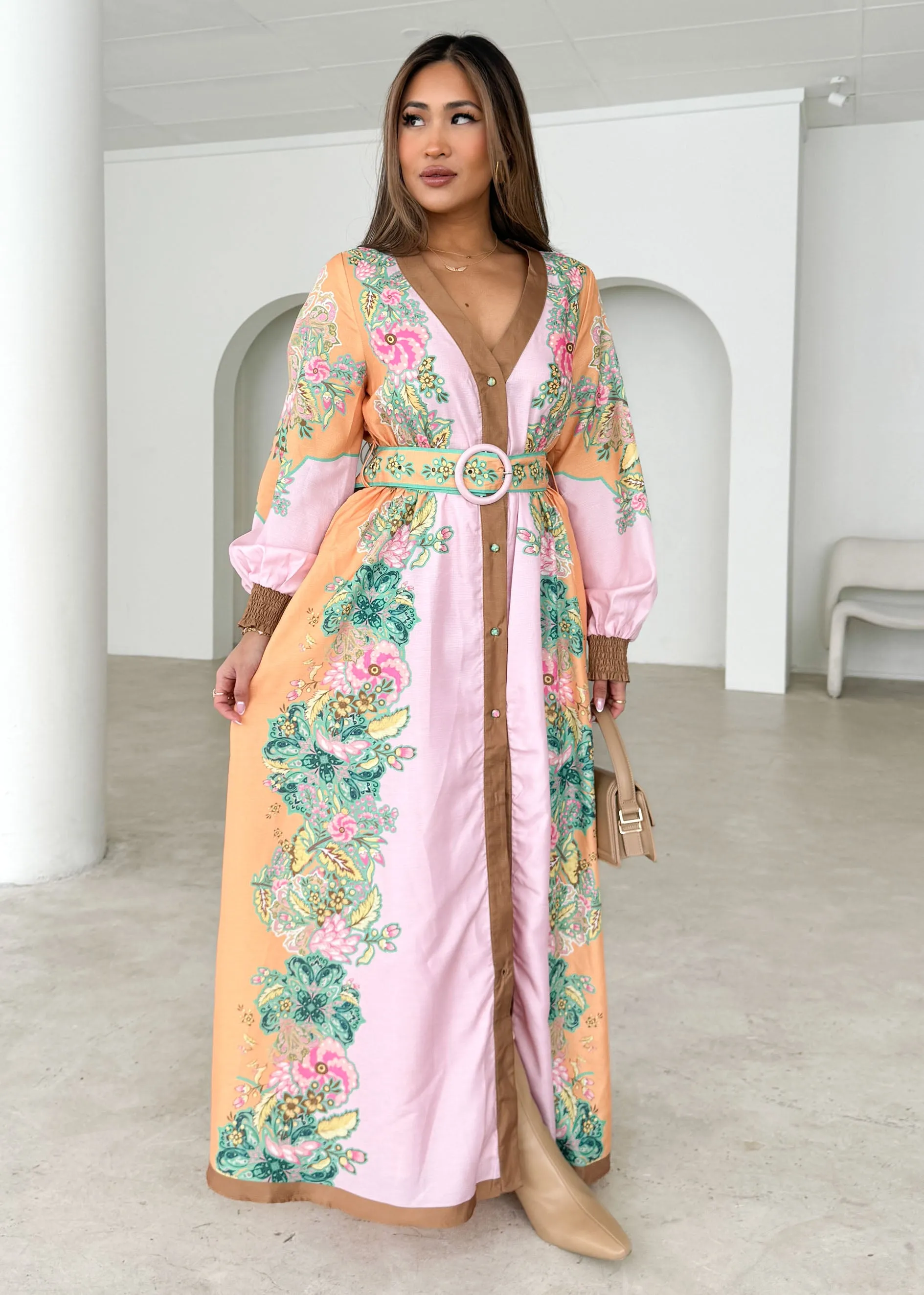 Feltix Maxi Dress - Gia Pink sold by Gingham & Heels product image thumbnail 3