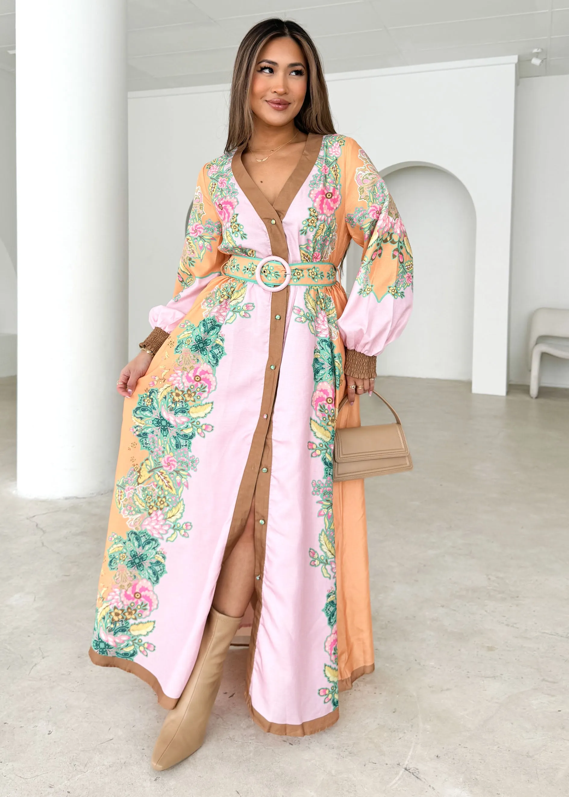 Feltix Maxi Dress - Gia Pink sold by Gingham & Heels product image thumbnail 5