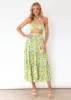 Karlia Crop - Lemon Flowers sold by Gingham & Heels