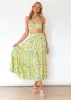 Karlia Crop - Lemon Flowers sold by Gingham & Heels